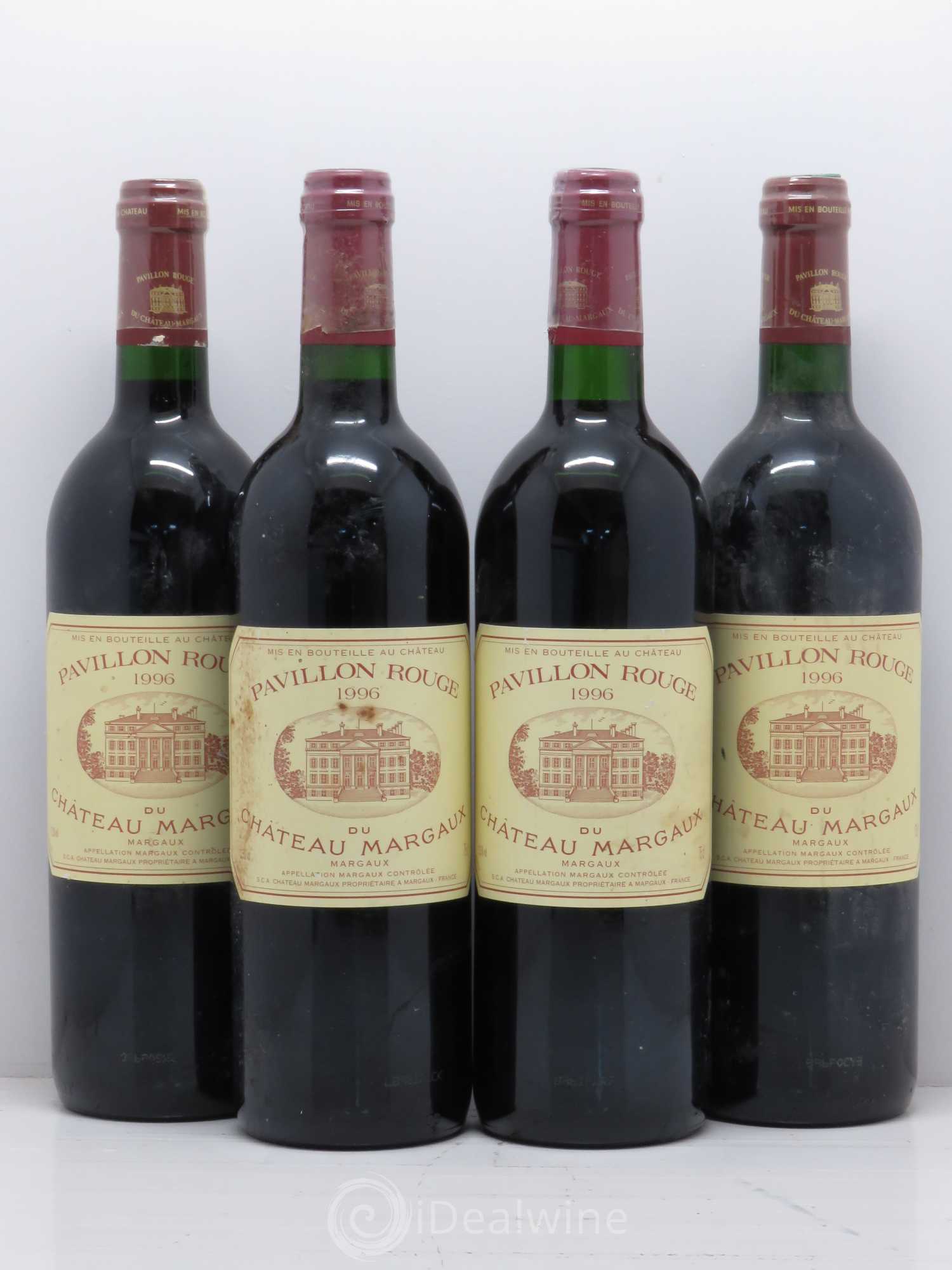 Pavillon Rouge du Château Margaux Second Vin 1996 - Lot de 4 bouteilles - 0