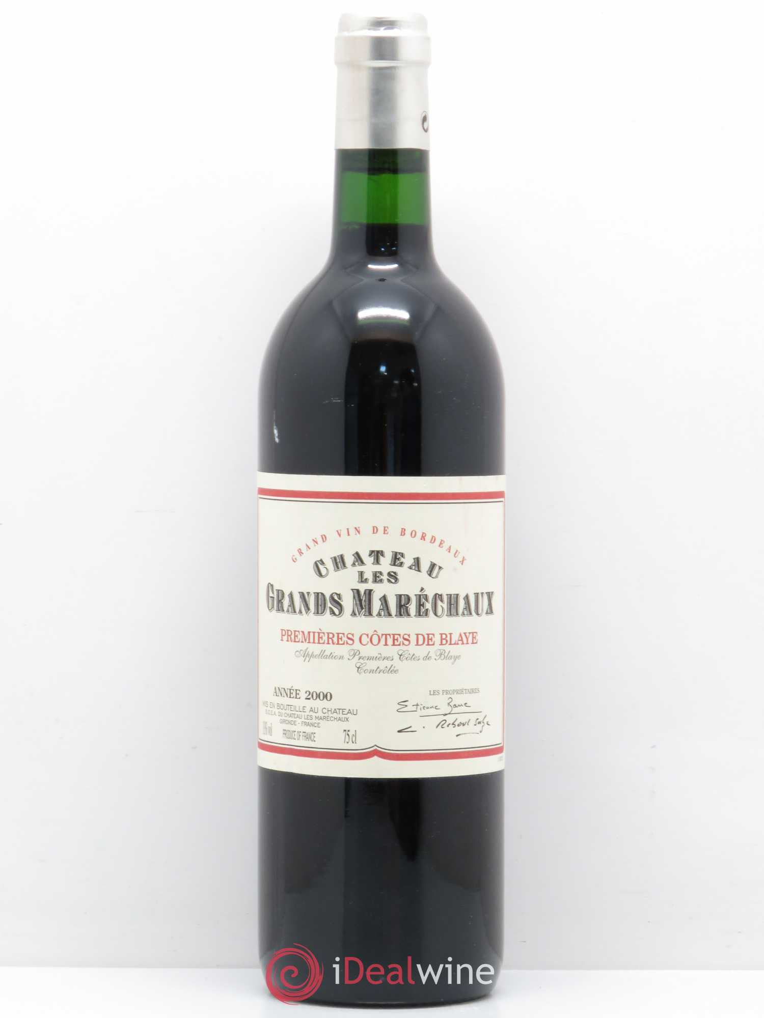 Premières-Côtes-de-Blaye (Blaye-Côtes-de-Bordeaux) Château Grand Maréchaux (sans prix de réserve) 2000 - Posten von 1 Flasche - 0
