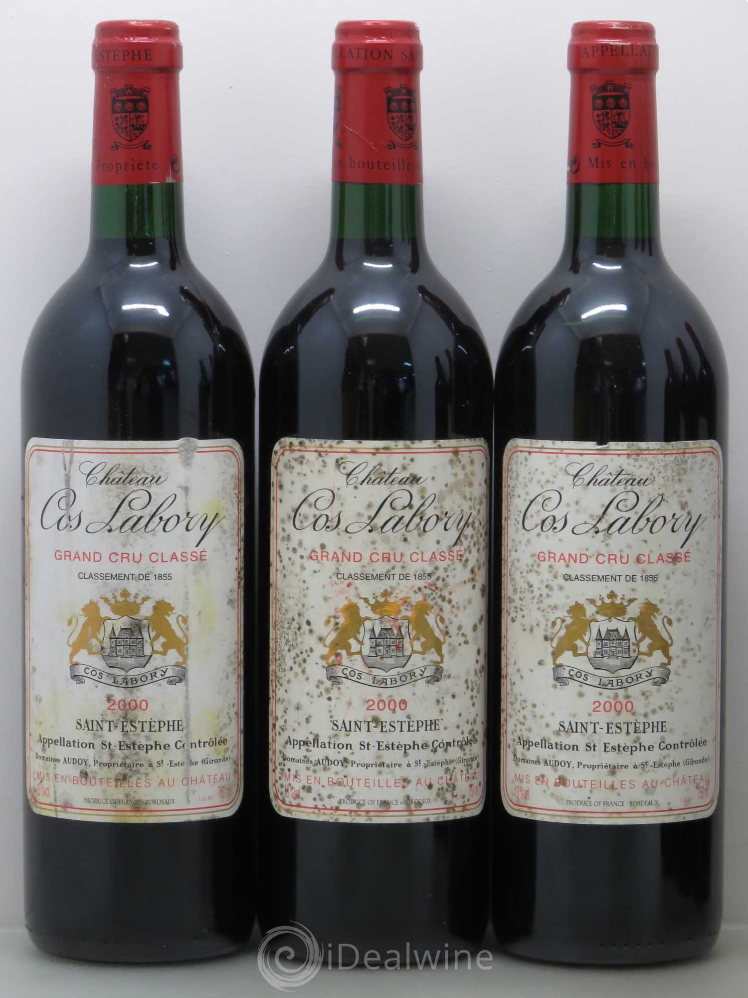 Château Cos Labory 5ème Grand Cru Classé 2000 - Lot de 6 bouteilles - 1