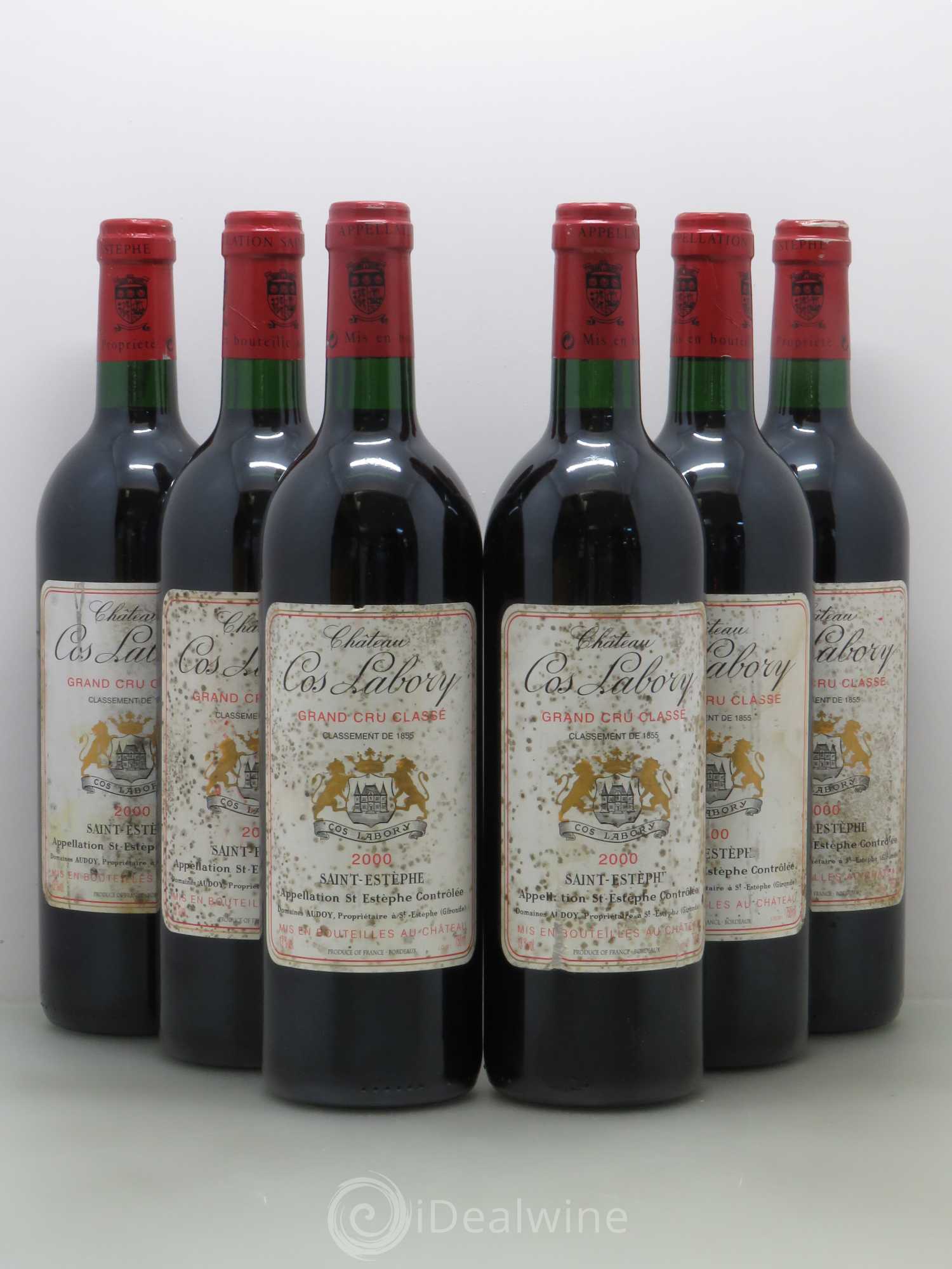 Château Cos Labory 5ème Grand Cru Classé 2000 - Lot de 6 bouteilles - 0