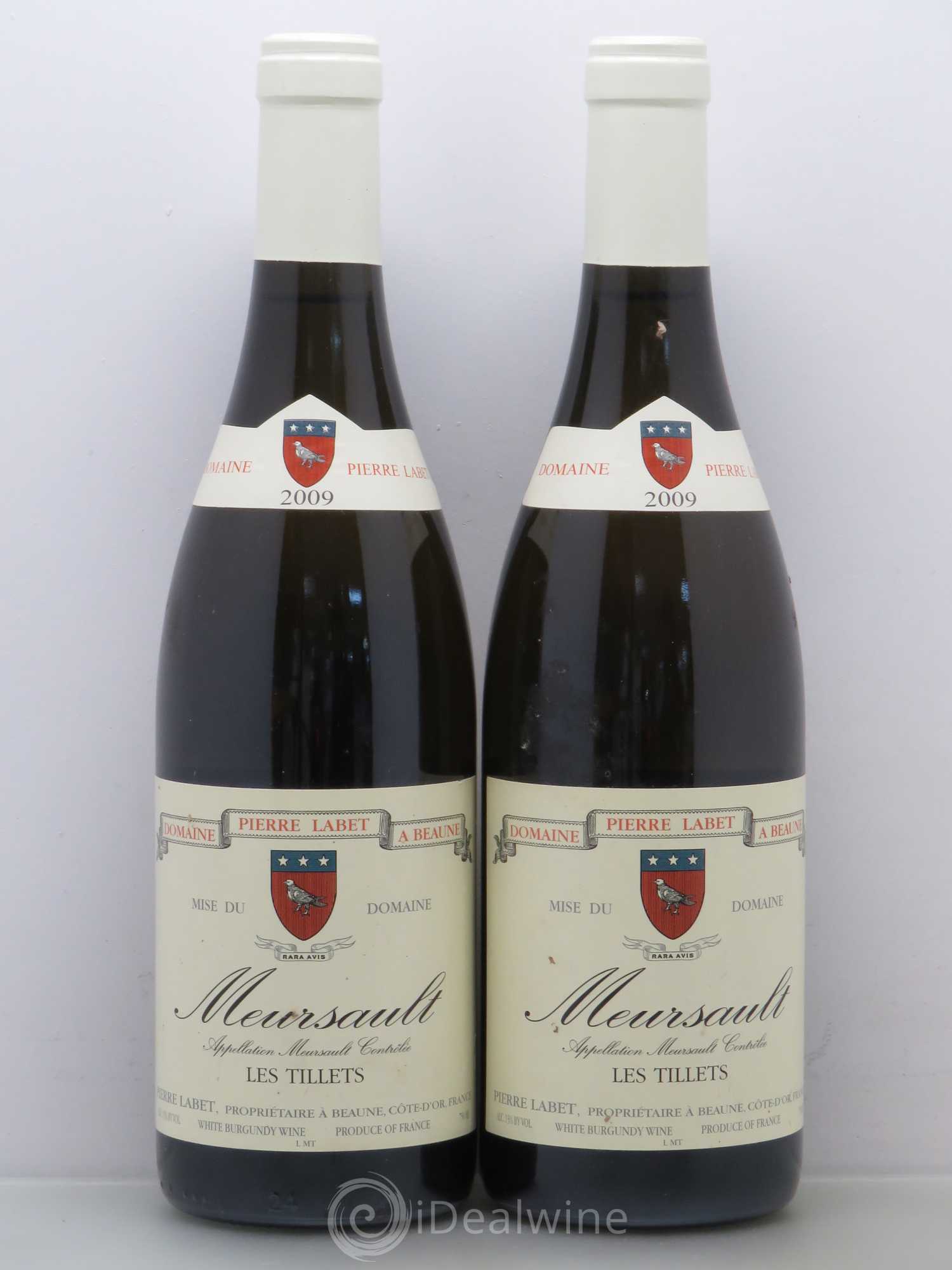 Meursault Les Tillets Domaine Pierre Labet 2009 - Posten von 2 Flaschen - 0