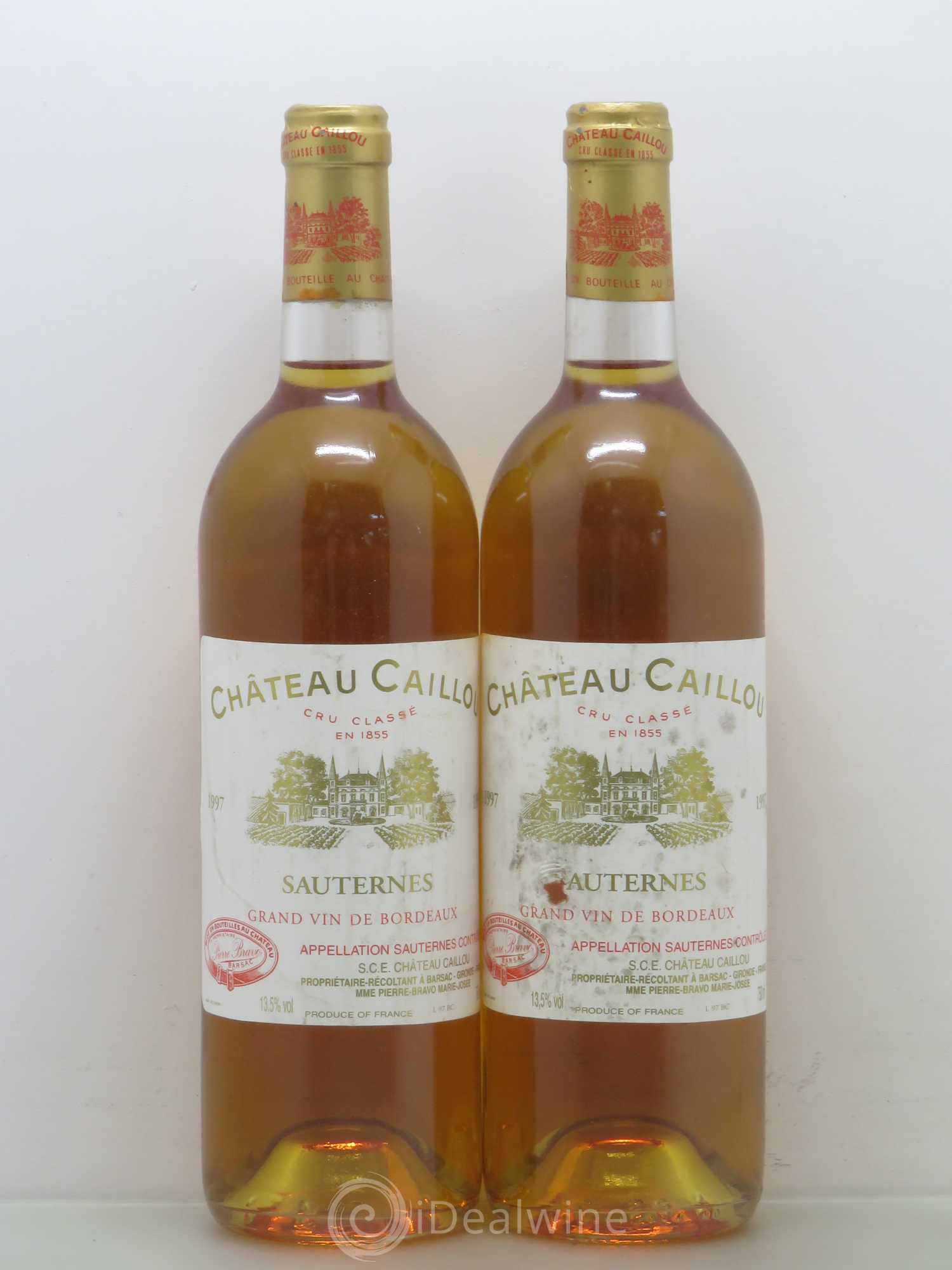 Château Caillou 2ème Grand Cru Classé 1997 - Lotto di 5 bottiglie - 2