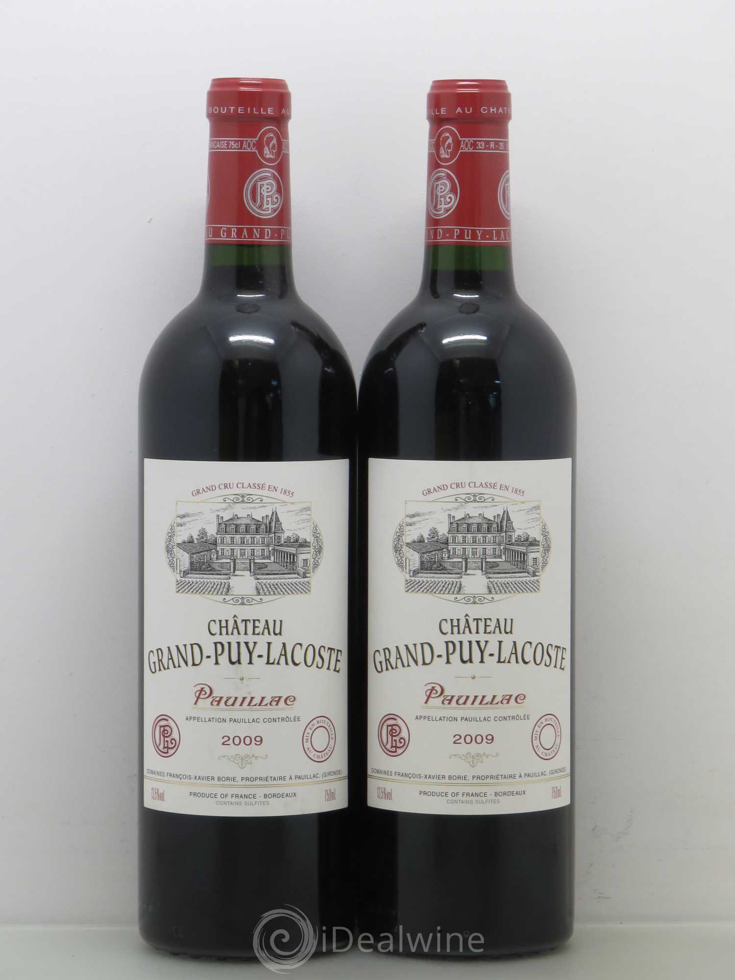 Château Grand Puy Lacoste 5ème Grand Cru Classé 2009 - Lot de 5 bouteilles - 2
