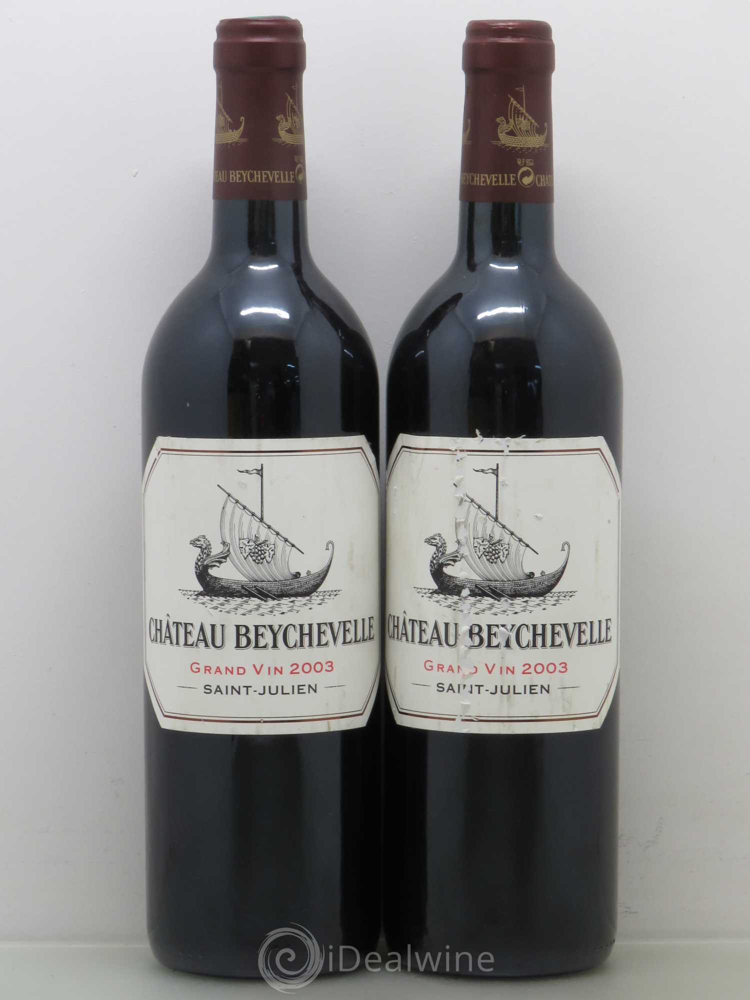 Château Beychevelle 4ème Grand Cru Classé 2003 - Lot de 2 bouteilles - 0