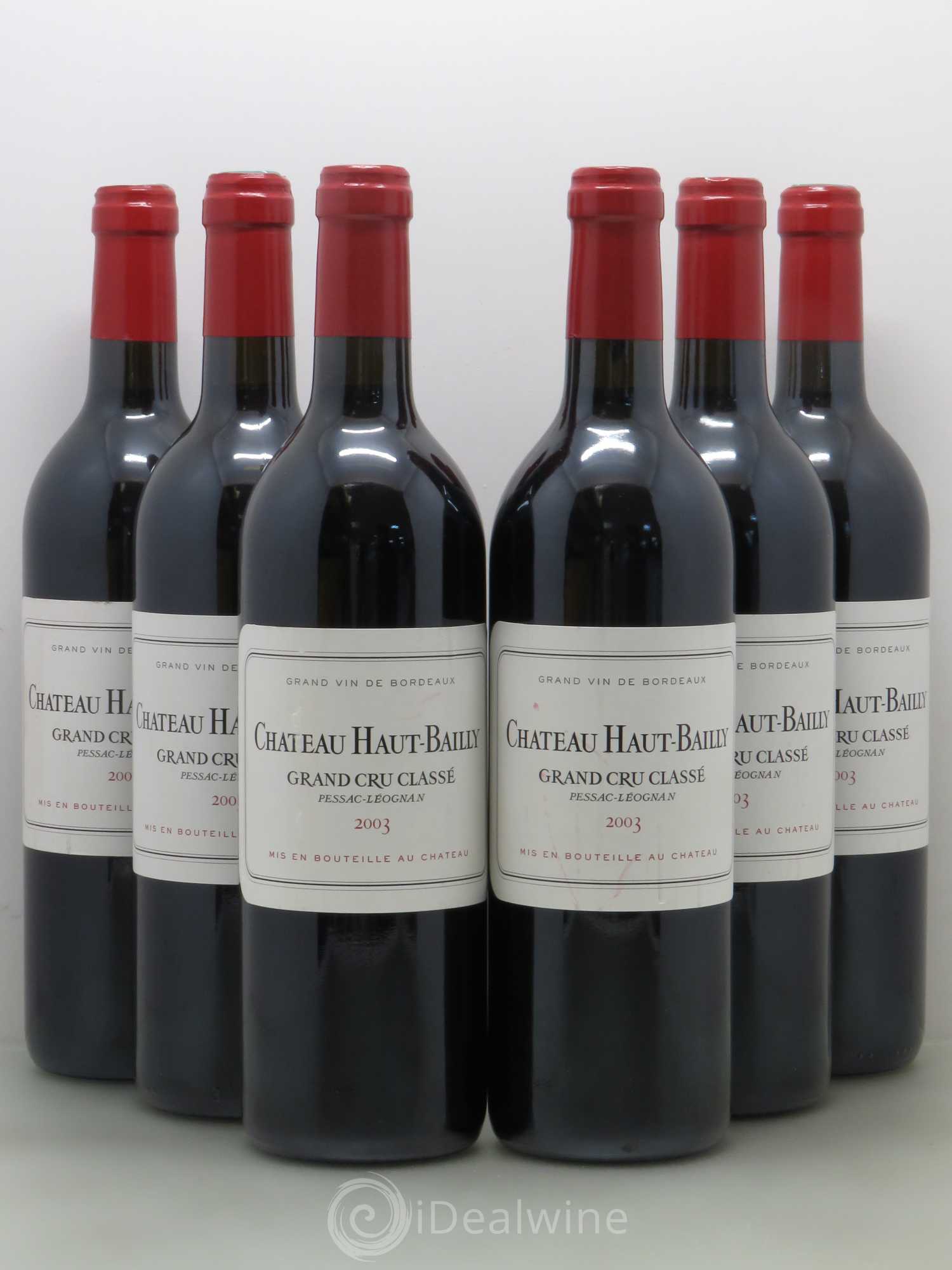Château Haut-Bailly Cru Classé de Graves 2003 - Lot de 6 bouteilles - 0