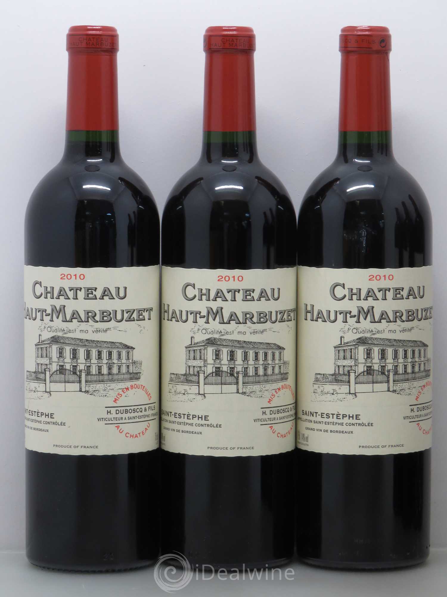 Château Haut Marbuzet 2010 - Lot de 6 bouteilles - 1
