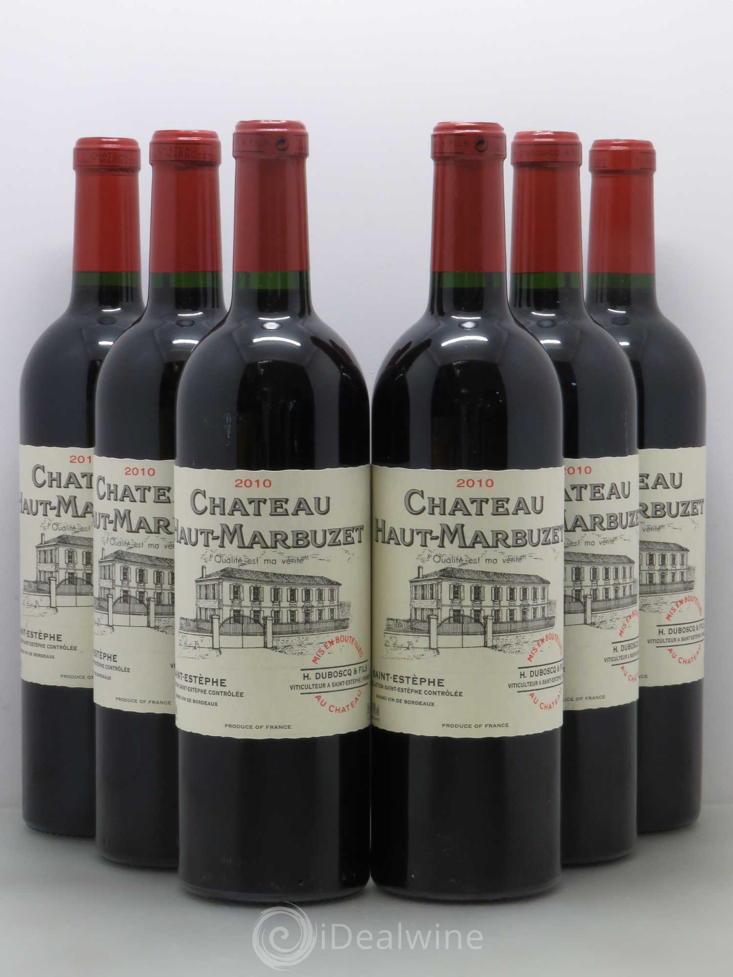 Château Haut Marbuzet 2010 - Lot de 6 bouteilles - 0
