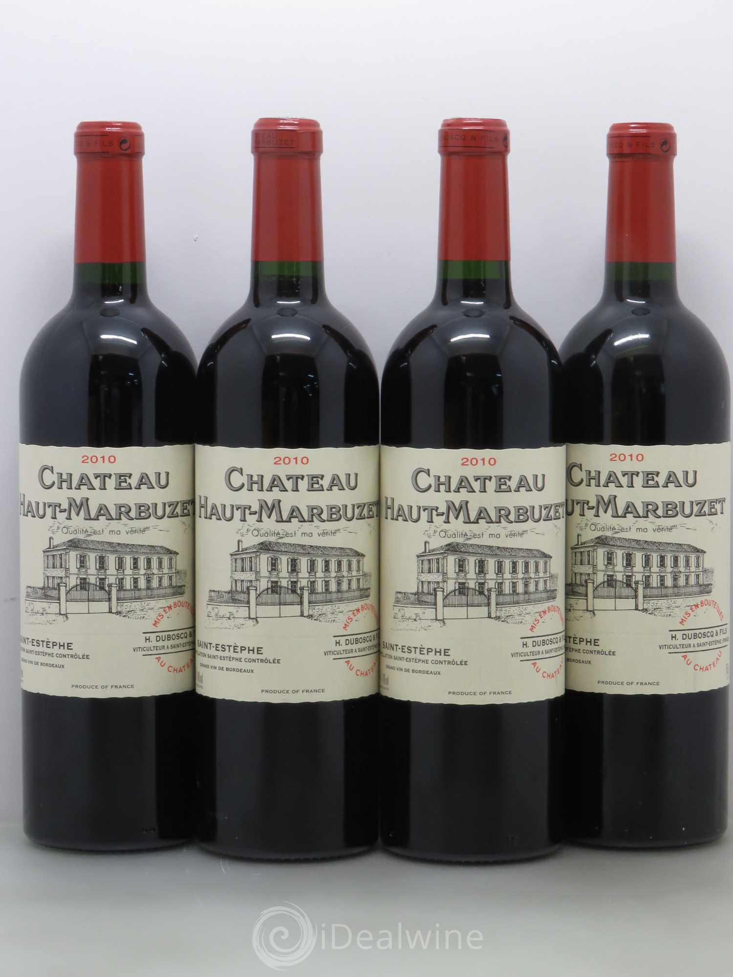 Château Haut Marbuzet 2010 - Lot de 4 bouteilles - 0
