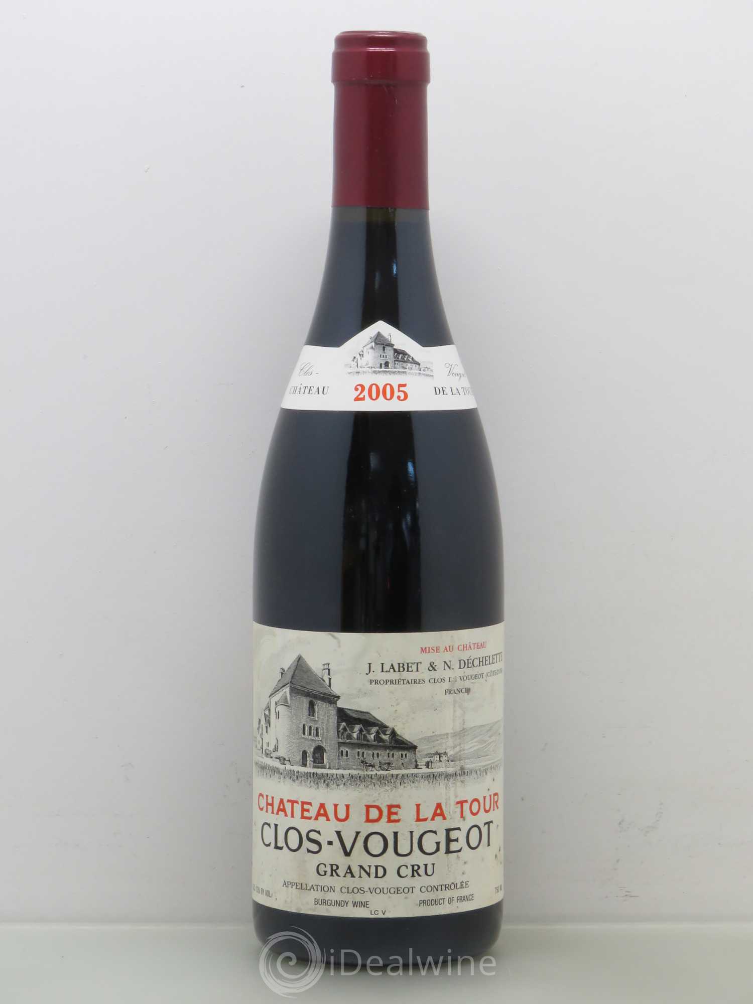 Clos de Vougeot Grand Cru Château de La Tour 2005 - Lot de 1 bouteille - 0