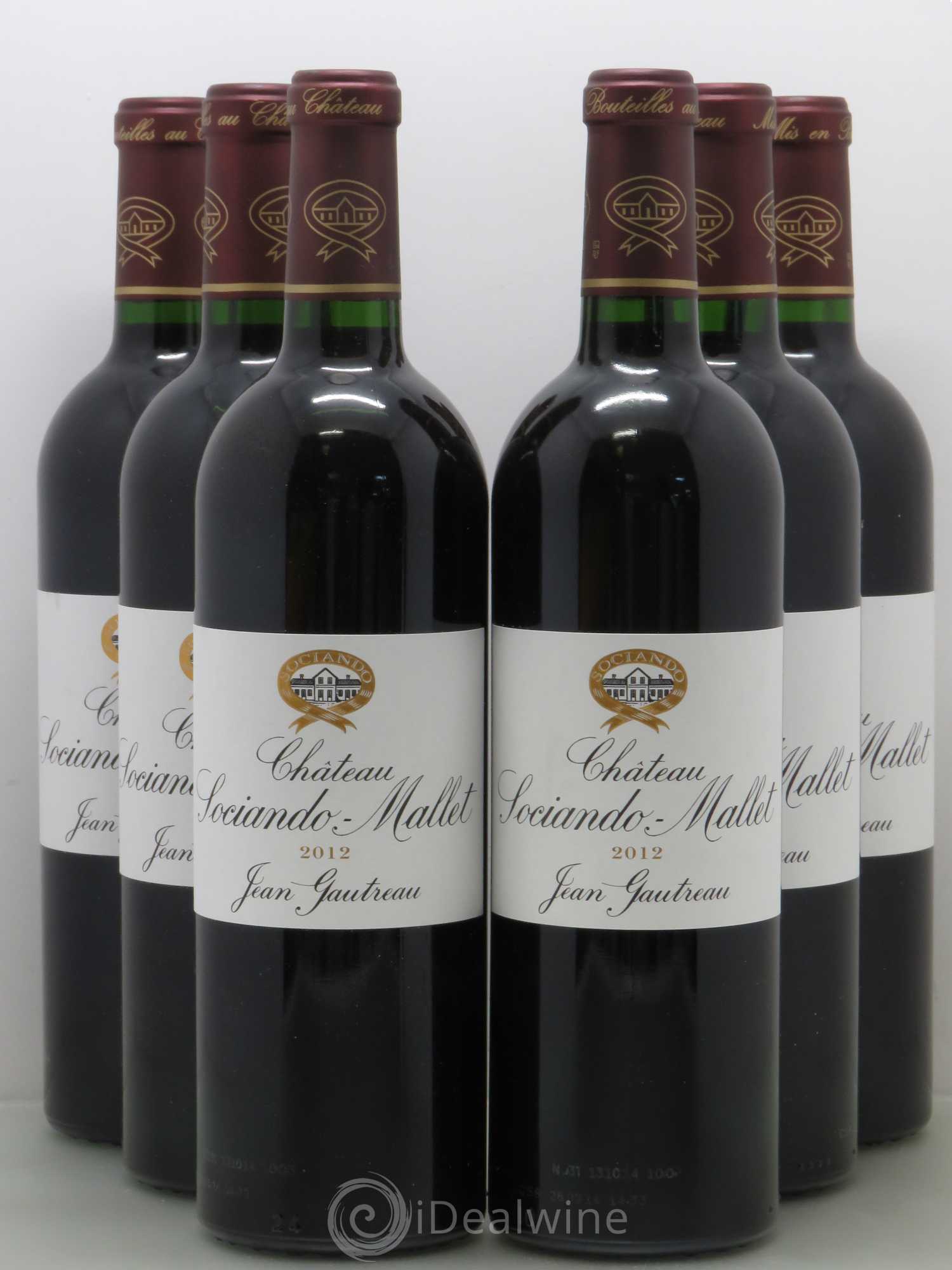 Château Sociando Mallet 2012 - Lot de 6 bouteilles - 0