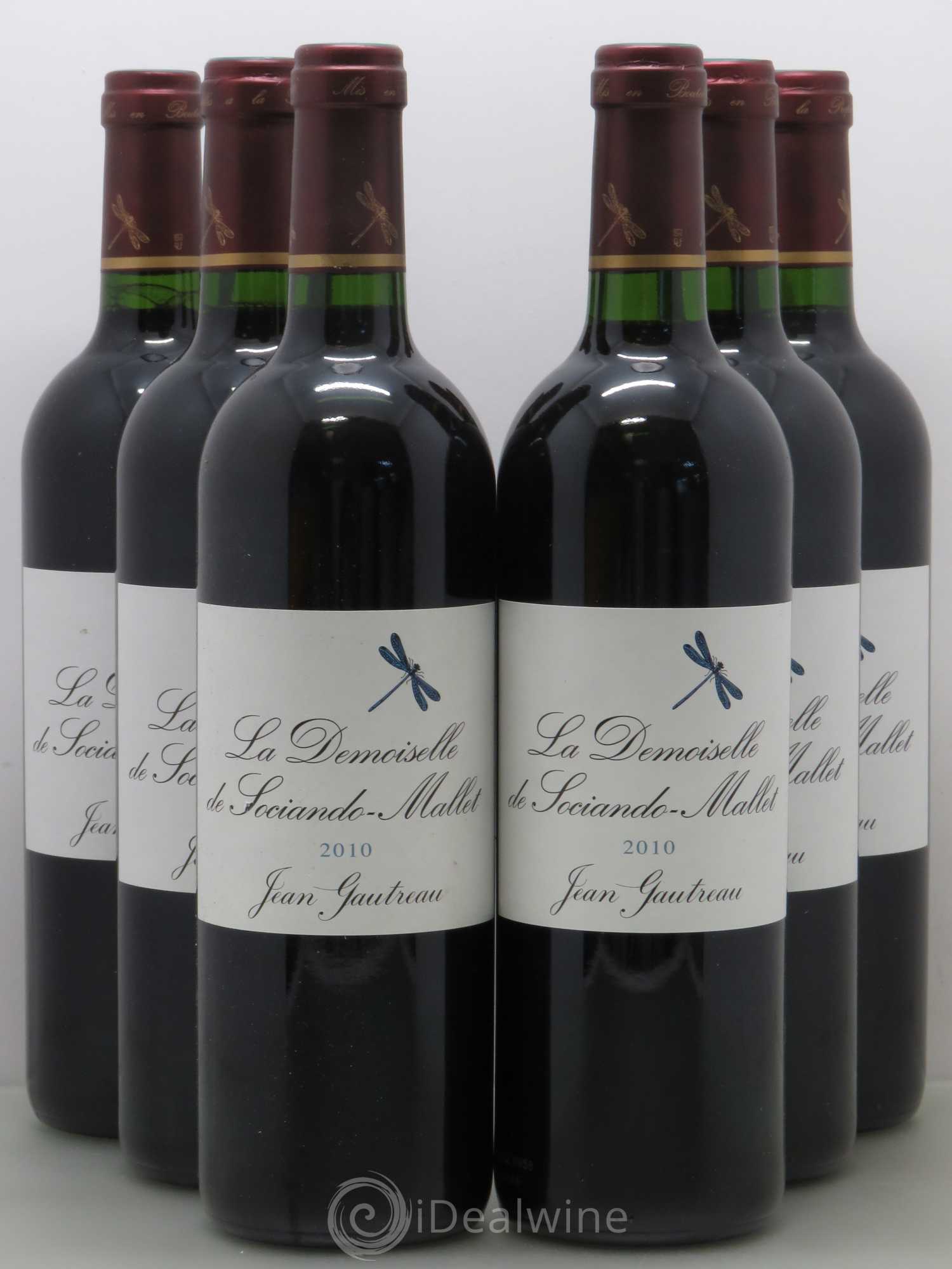 Demoiselle de Sociando Mallet Second Vin 2010 - Lot de 6 bouteilles - 0