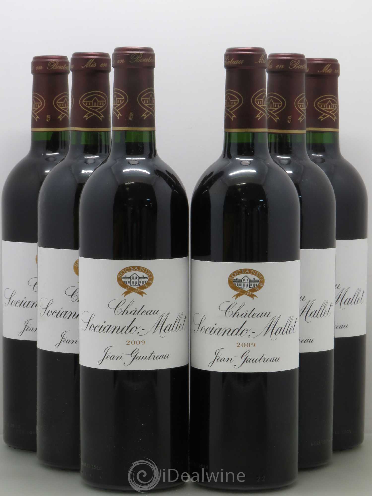 Château Sociando Mallet 2009 - Lot de 6 bouteilles - 0