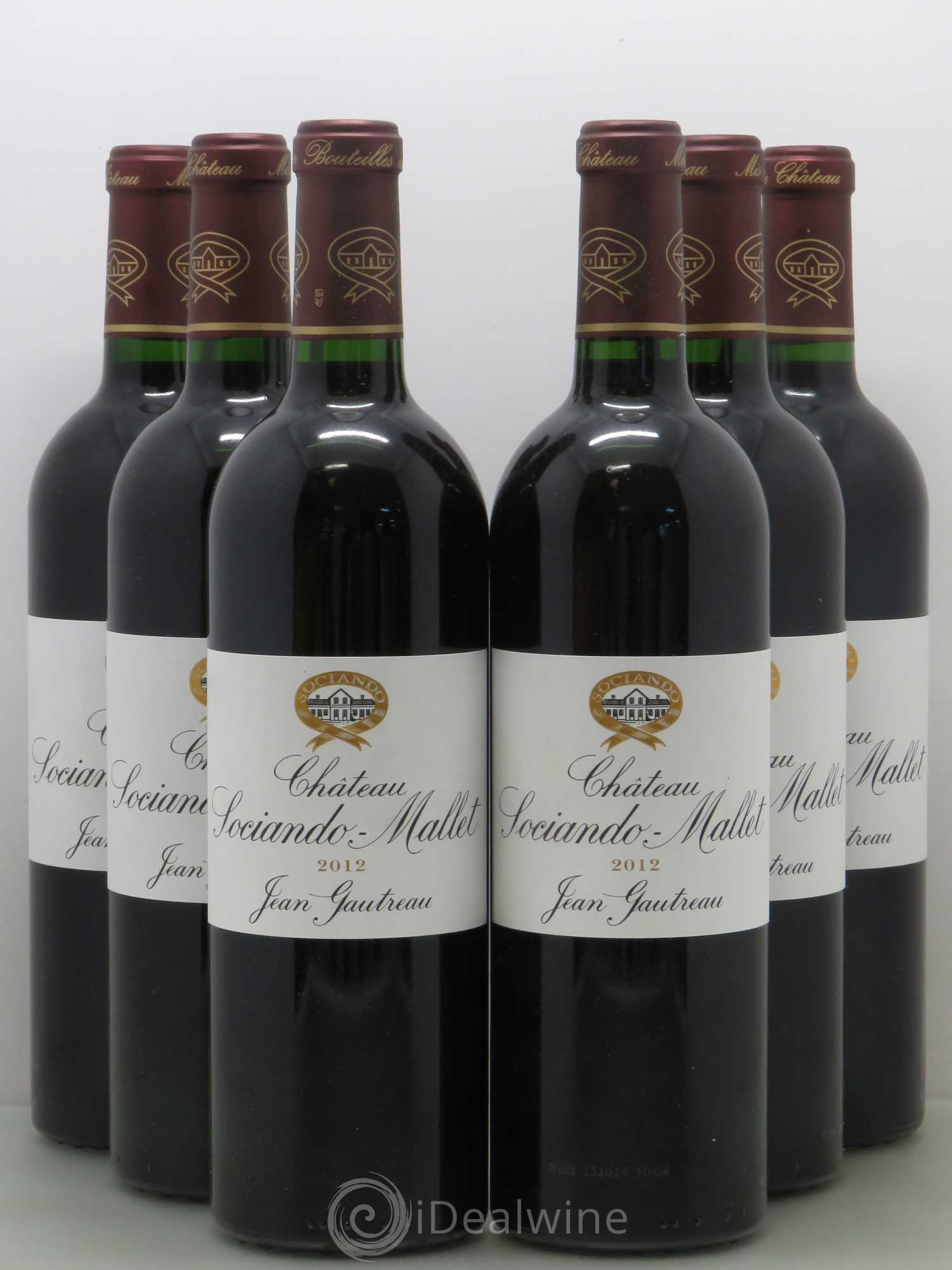Château Sociando Mallet 2012 - Lot de 6 bouteilles - 0