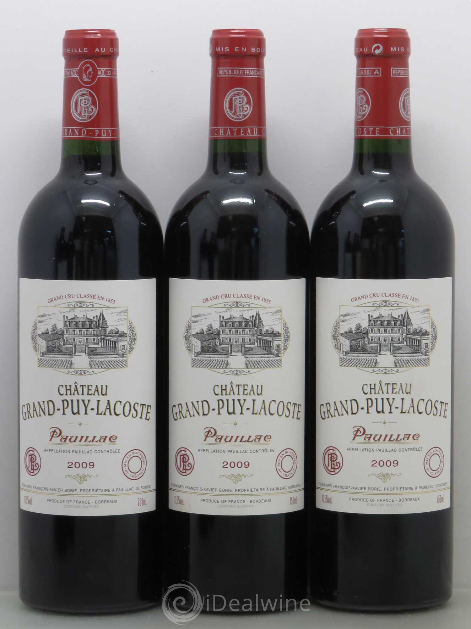 Château Grand Puy Lacoste 5ème Grand Cru Classé 2009 - Lotto di 6 bottiglie - 1