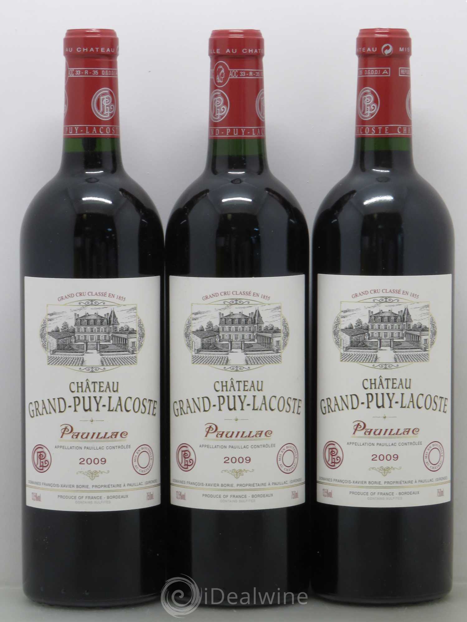 Château Grand Puy Lacoste 5ème Grand Cru Classé 2009 - Lotto di 6 bottiglie - 2
