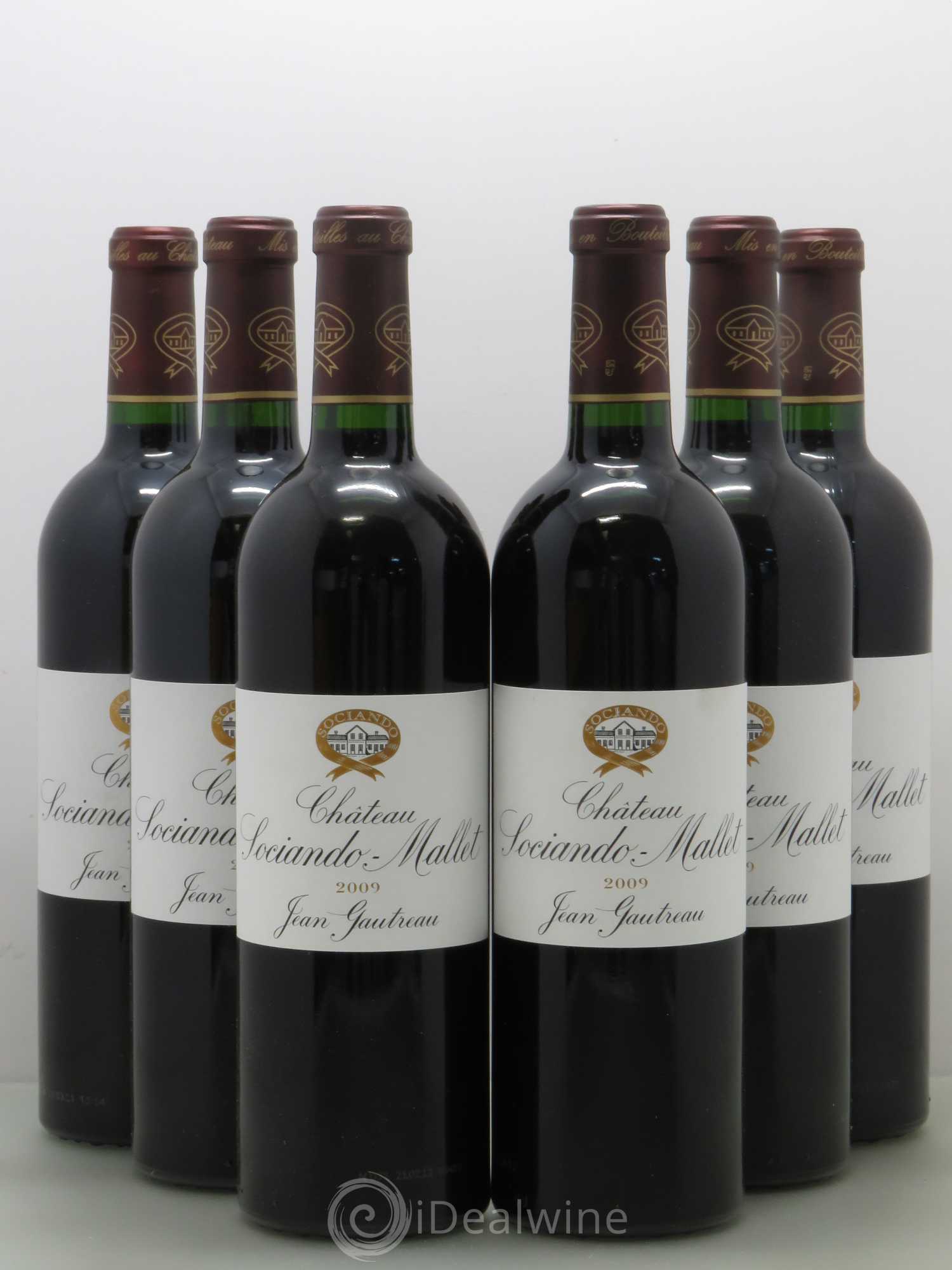 Château Sociando Mallet 2009 - Lot de 6 bouteilles - 0