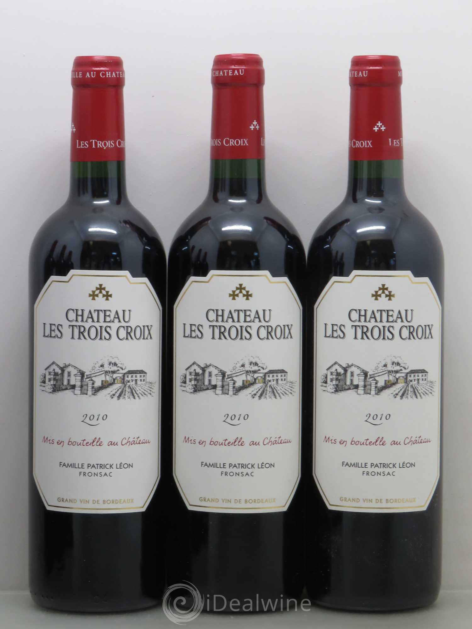 Château Les Trois Croix 2010 - Lot of 12 bottles - 3