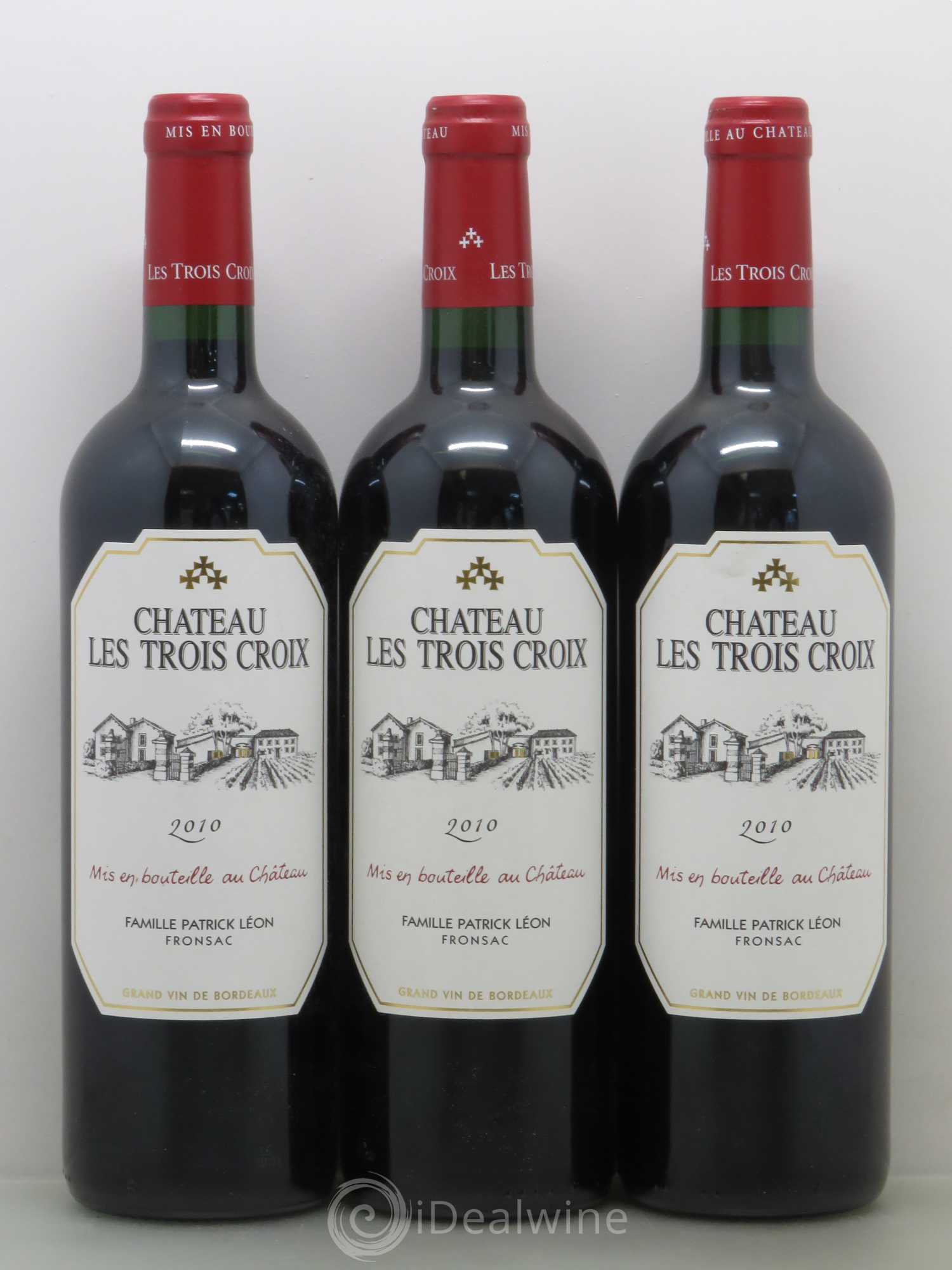 Château Les Trois Croix 2010 - Lot of 12 bottles - 4