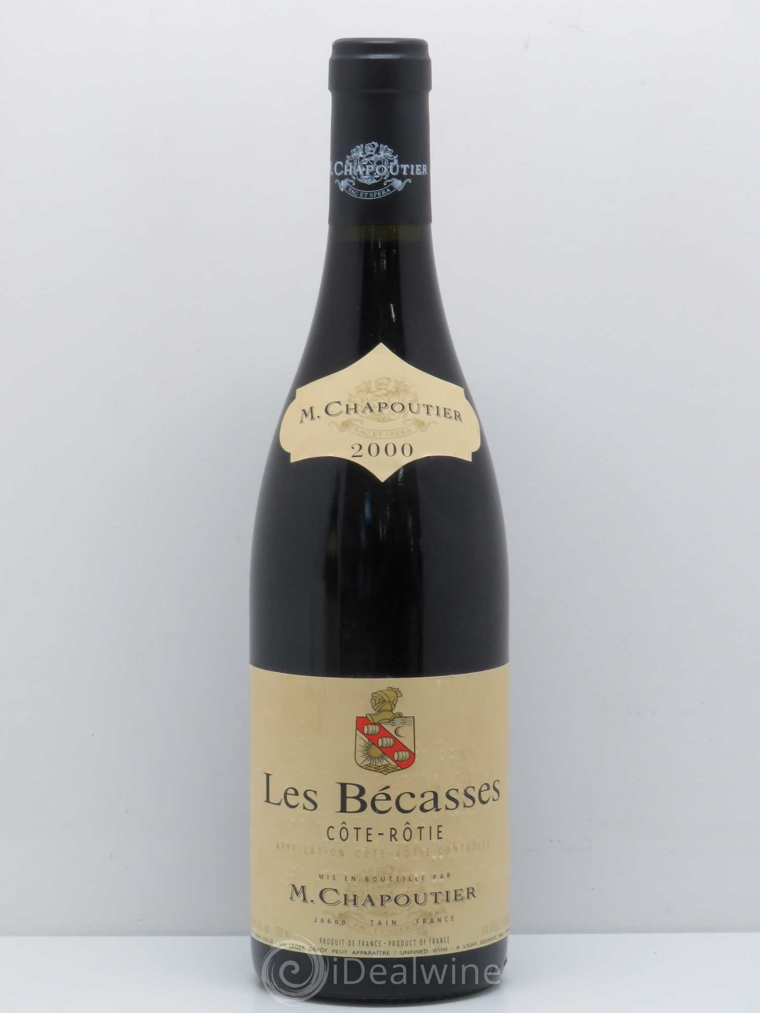 Côte-Rôtie Les Bécasses Chapoutier 2000 - Lot de 1 bouteille - 0