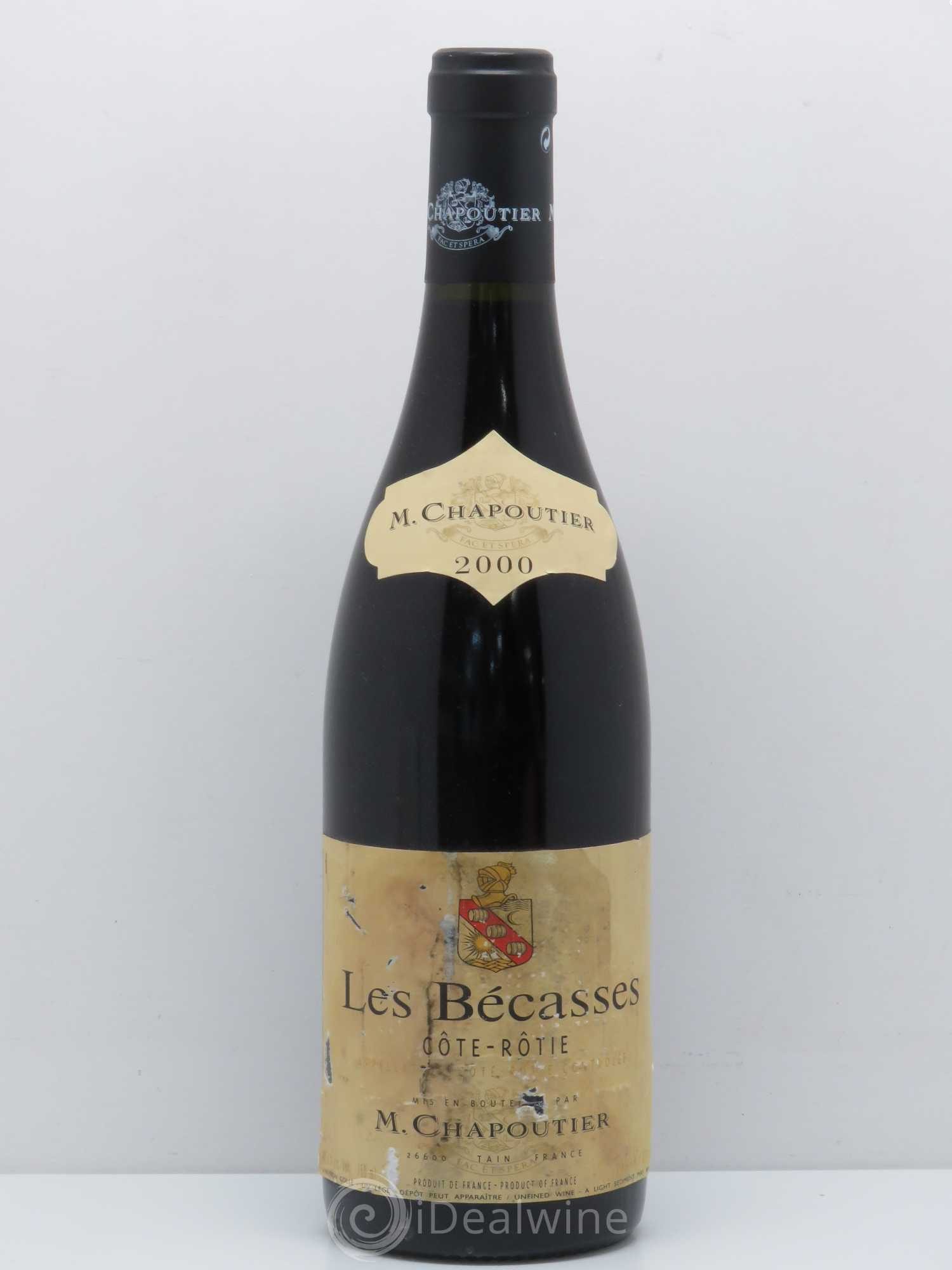 Côte-Rôtie Les Bécasses Chapoutier 2000 - Lot de 1 bouteille - 0