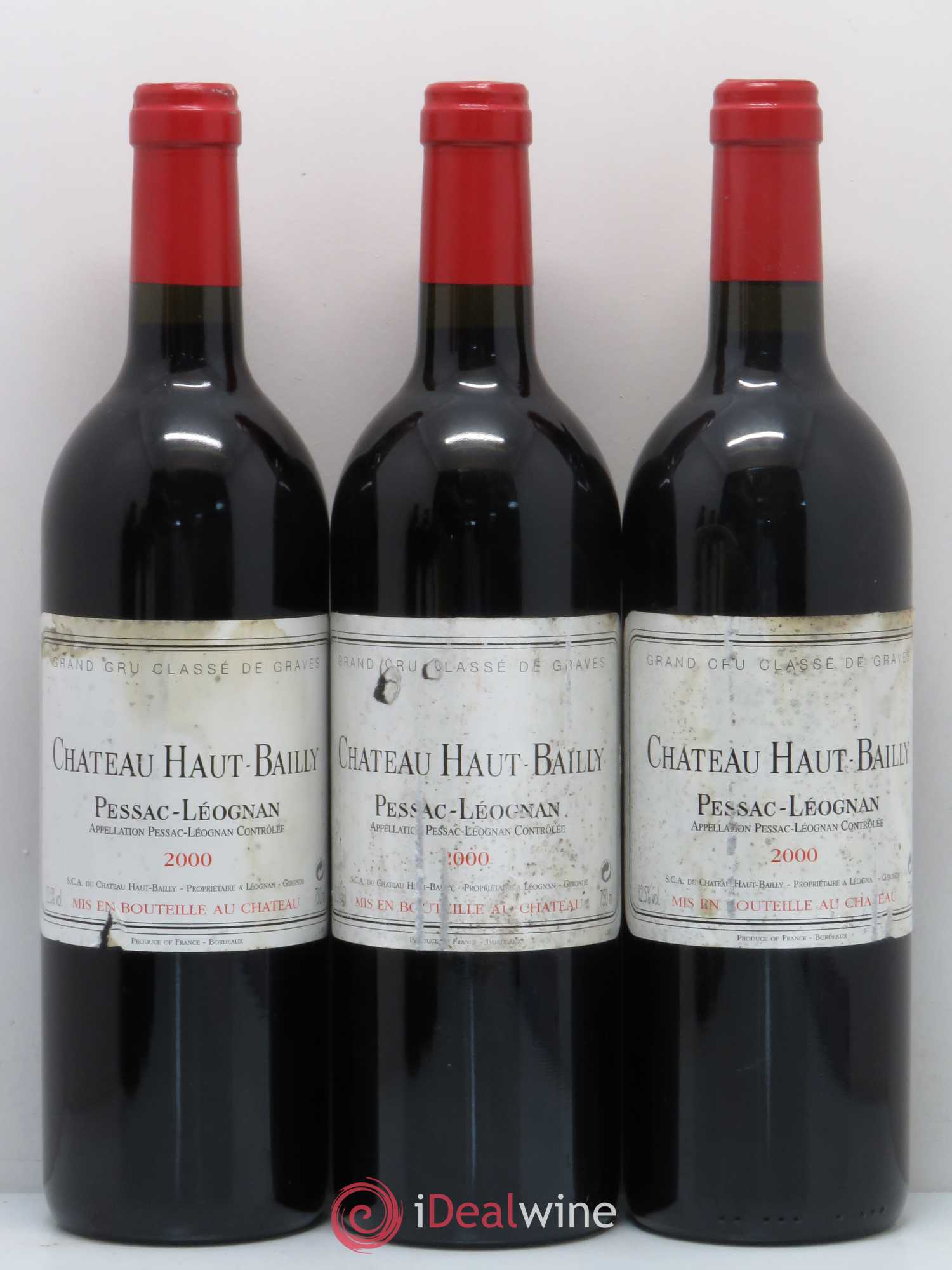 Château Haut-Bailly Cru Classé de Graves 2000 - Lot de 6 bouteilles - 1