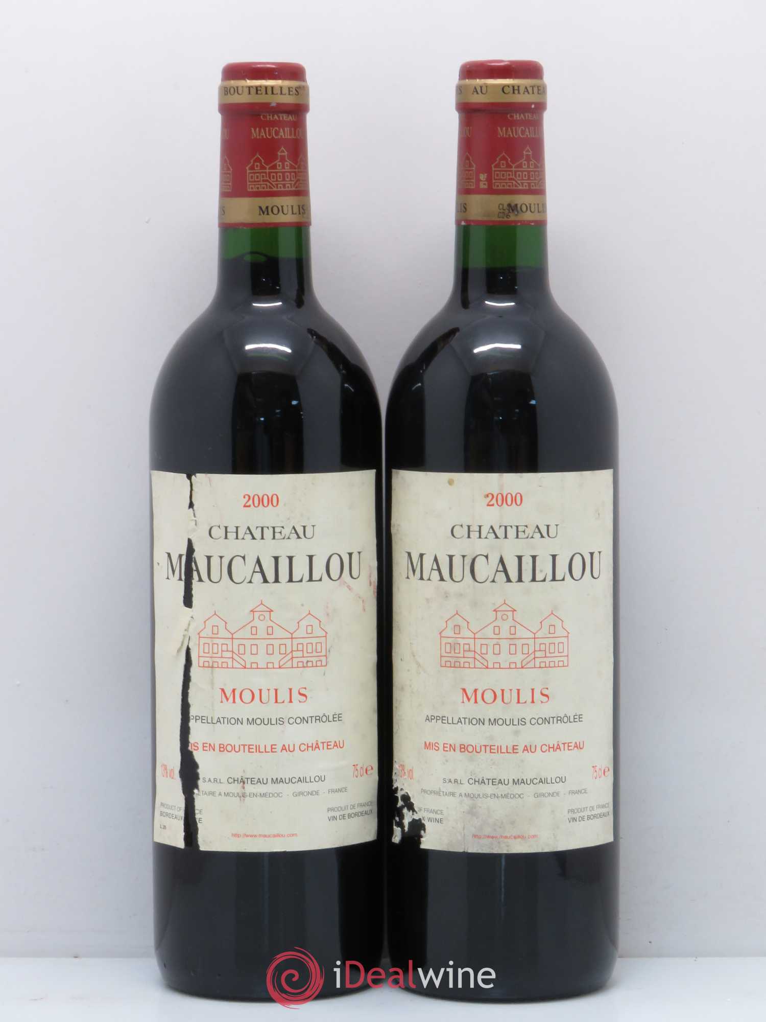 Château Maucaillou 2000 - Lot de 2 bouteilles - 0
