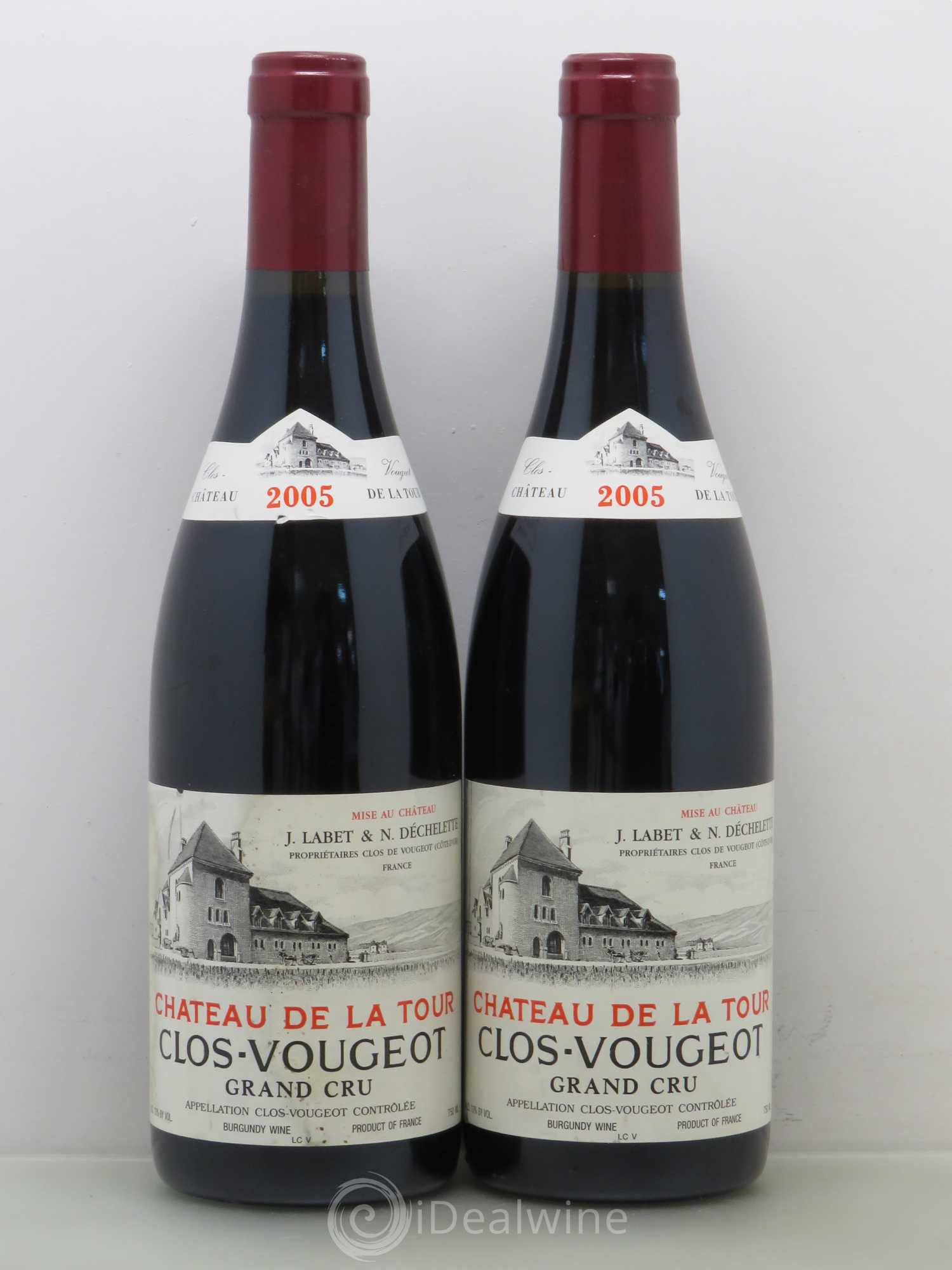 Clos de Vougeot Grand Cru Château de La Tour 2005 - Lot de 5 bouteilles - 2