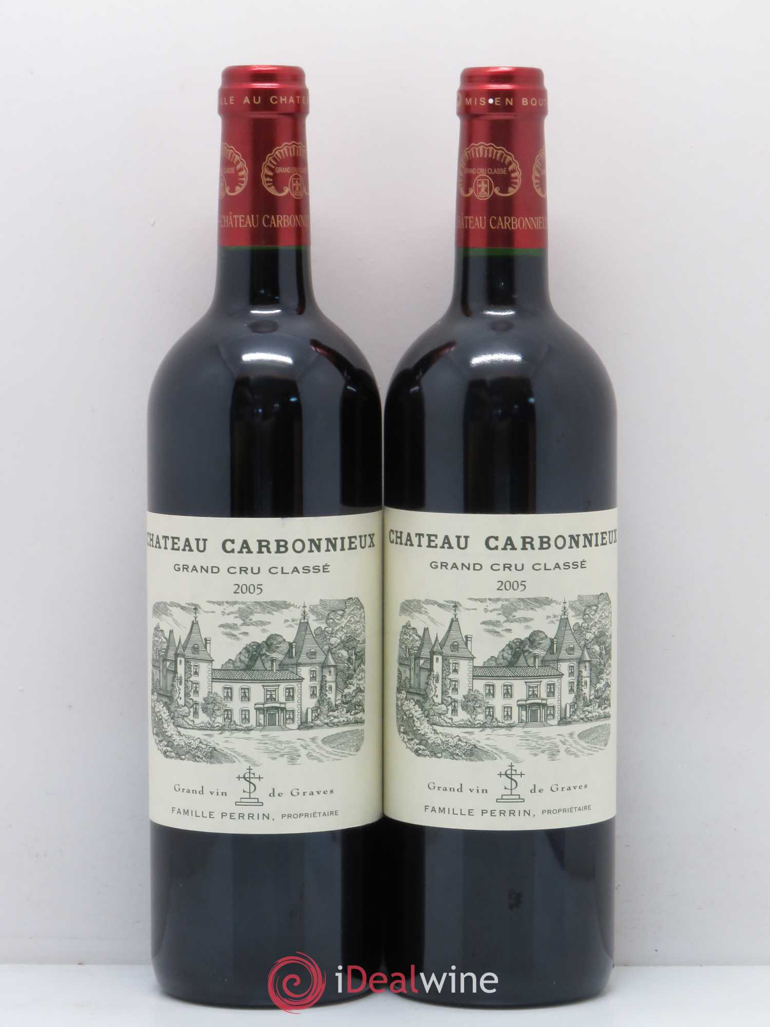 Château Carbonnieux Cru Classé de Graves 2005 - Lot de 2 bouteilles - 0