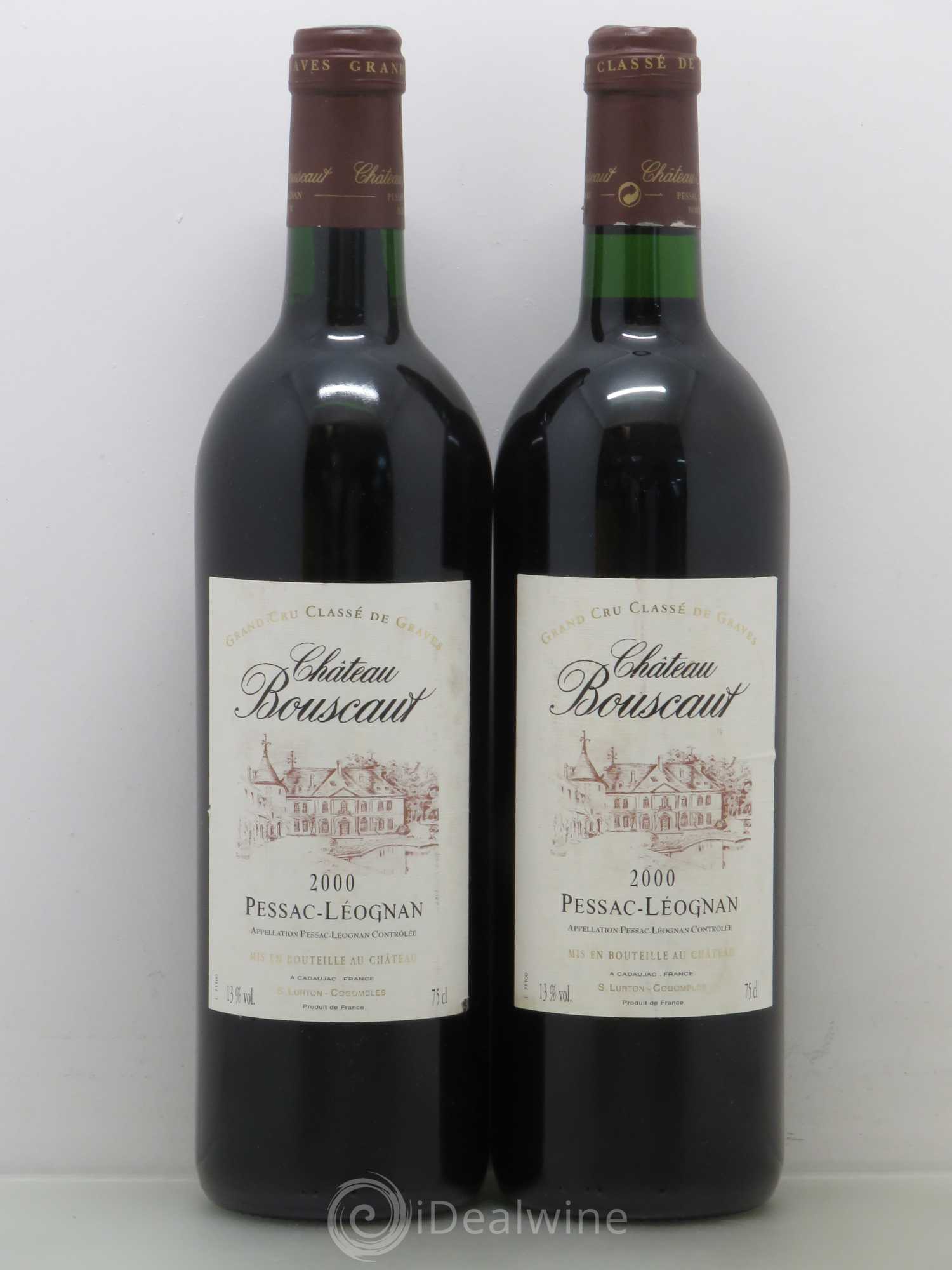 Château Bouscaut Cru Classé de Graves 2000 - Lot de 5 bouteilles - 2