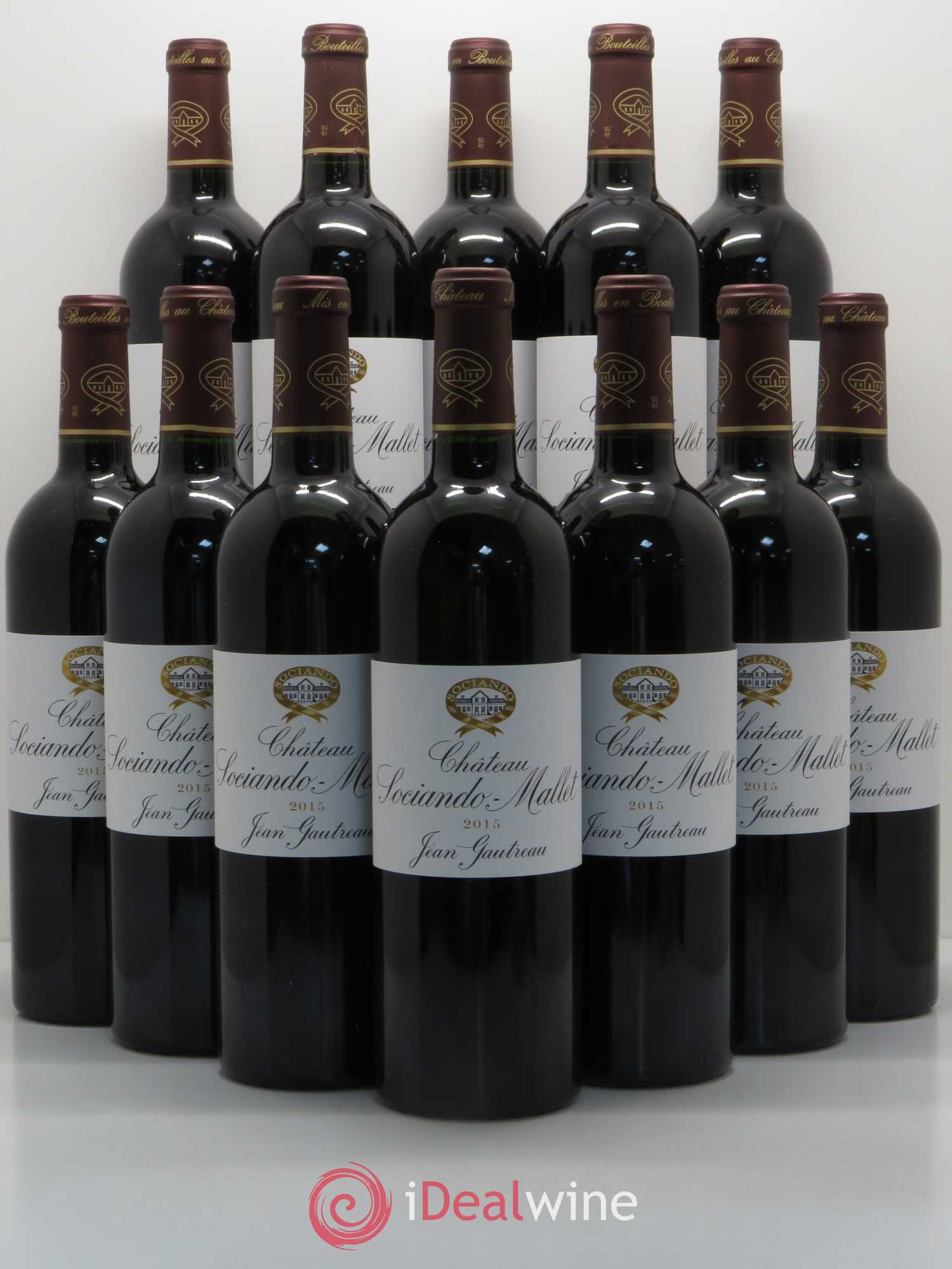 Château Sociando Mallet 2015 - Lot de 12 bouteilles - 0