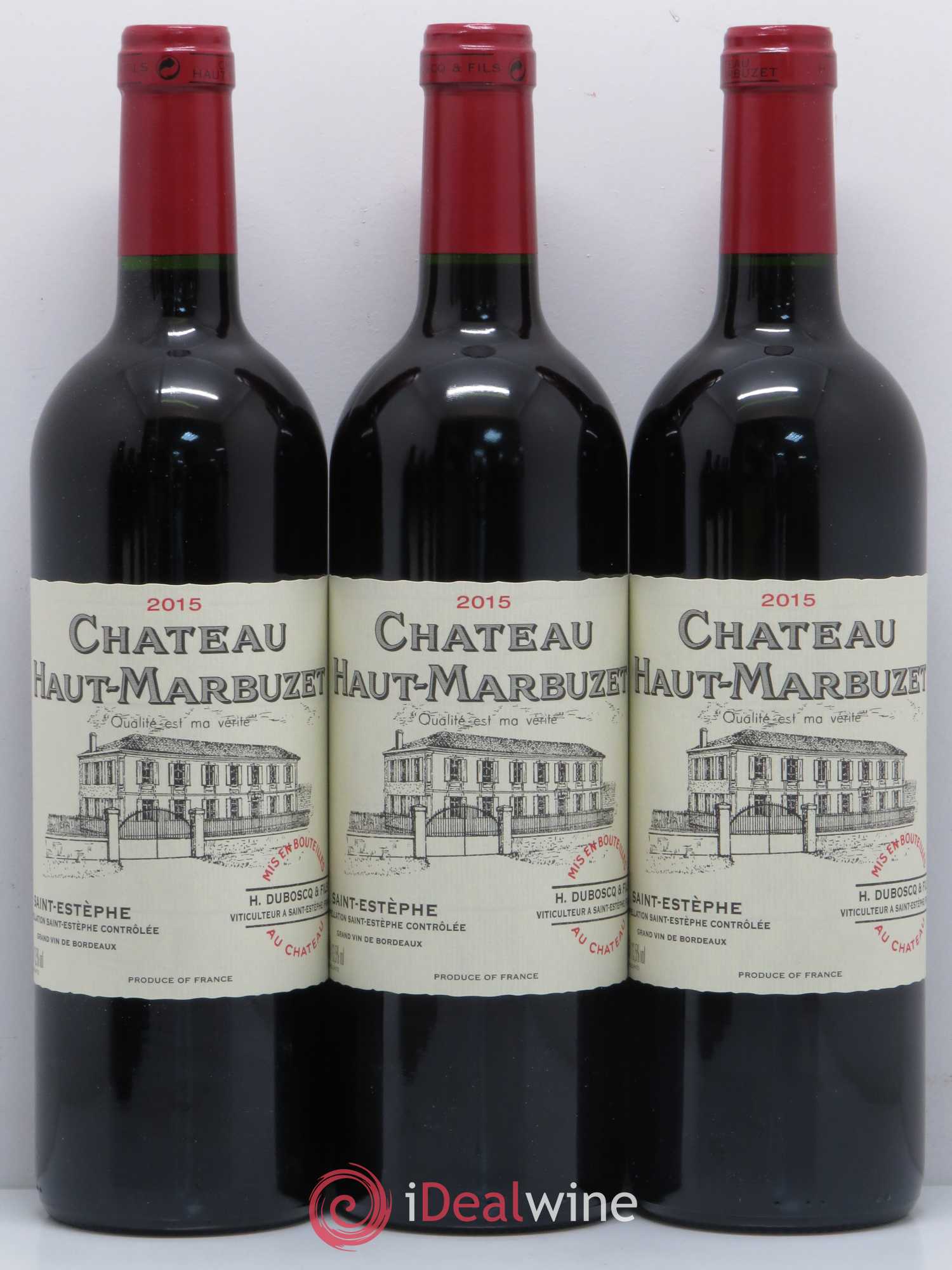 Château Haut Marbuzet 2015 - Lot de 12 bouteilles - 1