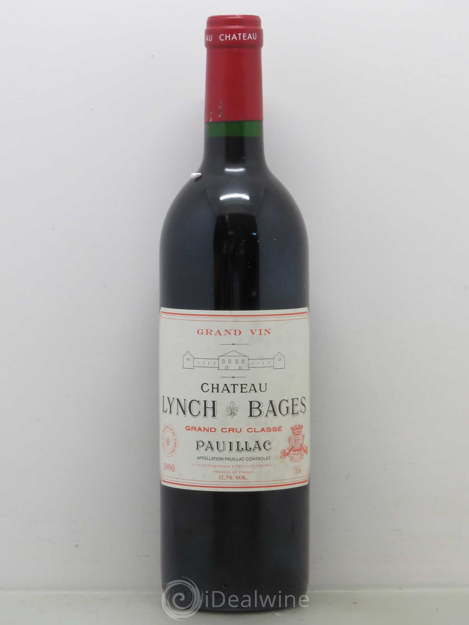 Château Lynch Bages 5ème Grand Cru Classé 1990 - Lot de 1 bouteille - 0