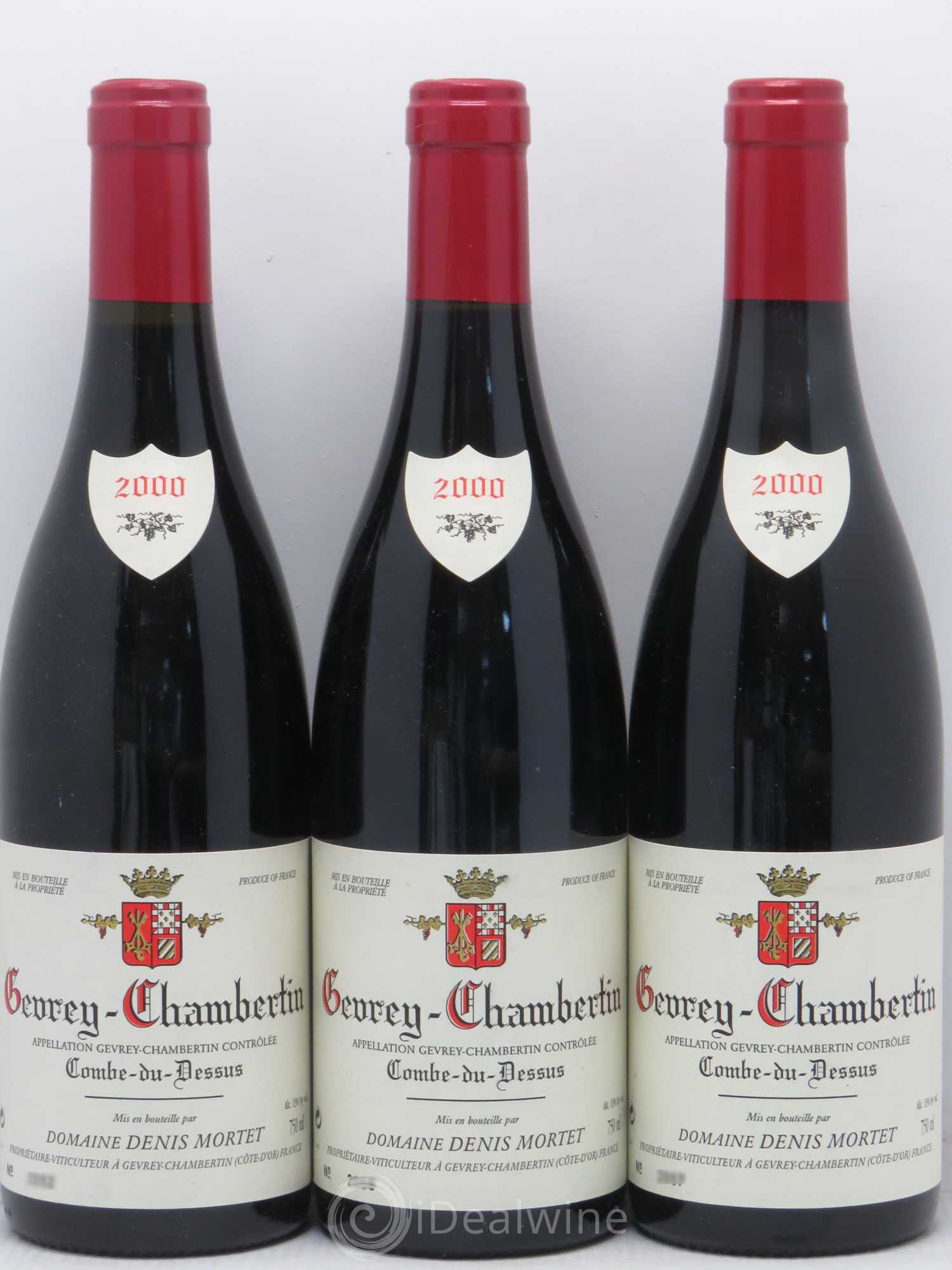Gevrey-Chambertin Denis Mortet (Domaine) Combes Du Dessus 2000 - Lot de 3 bouteilles - 0