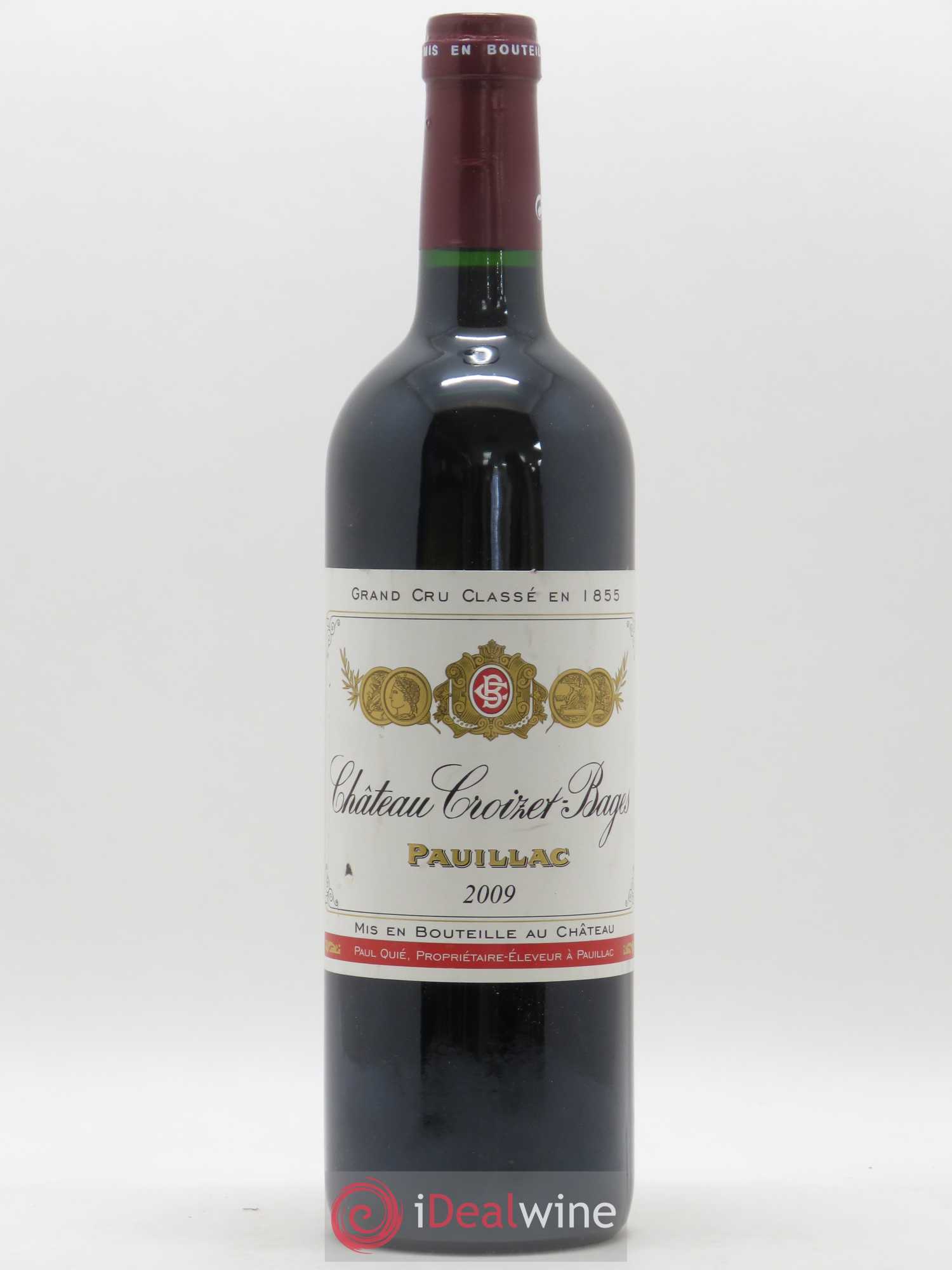 Château Croizet Bages 5ème Grand Cru Classé 2009 - Lot de 1 bouteille - 0