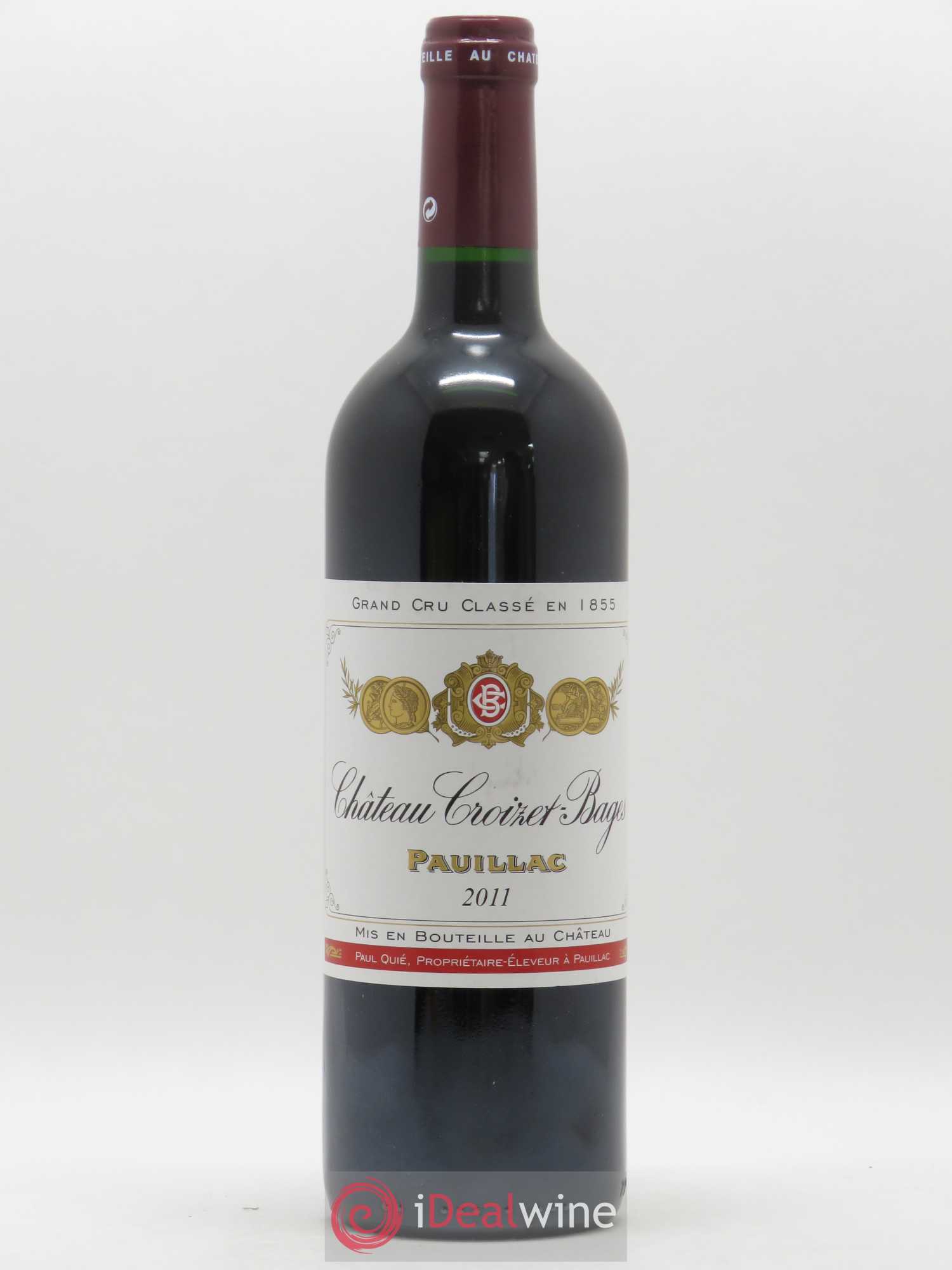 Château Croizet Bages 5ème Grand Cru Classé 2011 - Lot de 1 bouteille - 0