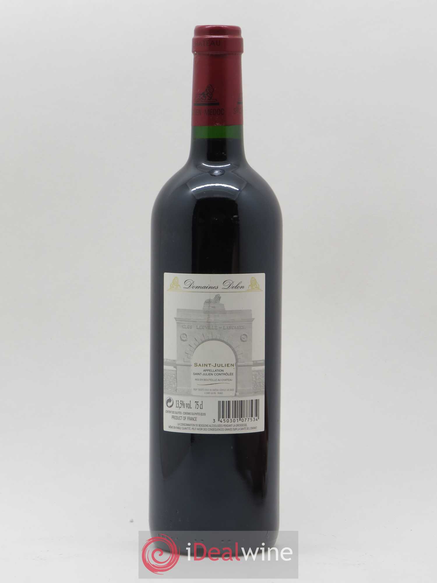 Château Léoville Las Cases 2ème Grand Cru Classé 2007 - Lot de 1 bouteille - 1