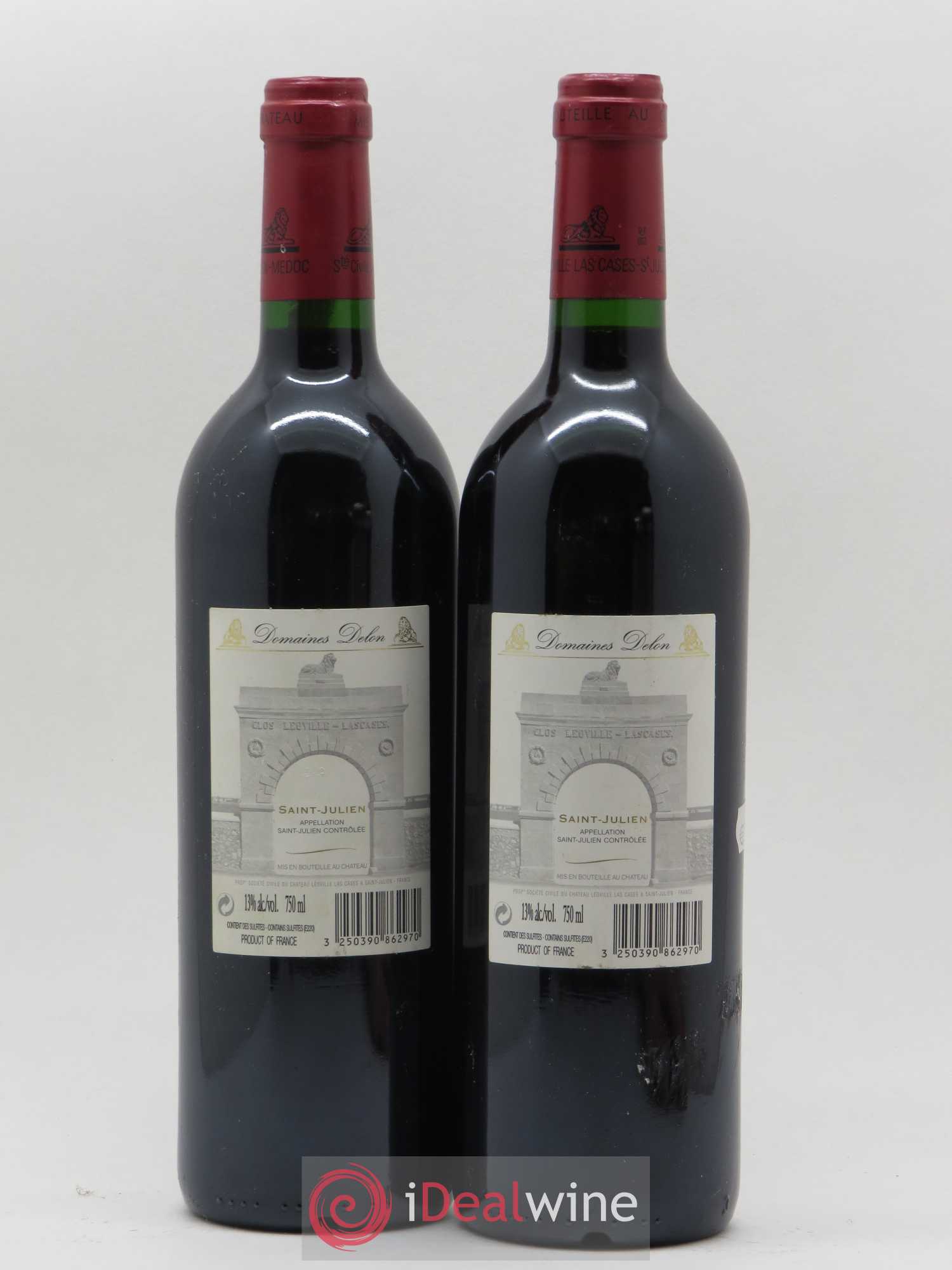 Château Léoville Las Cases 2ème Grand Cru Classé 2003 - Lot de 2 bouteilles - 1