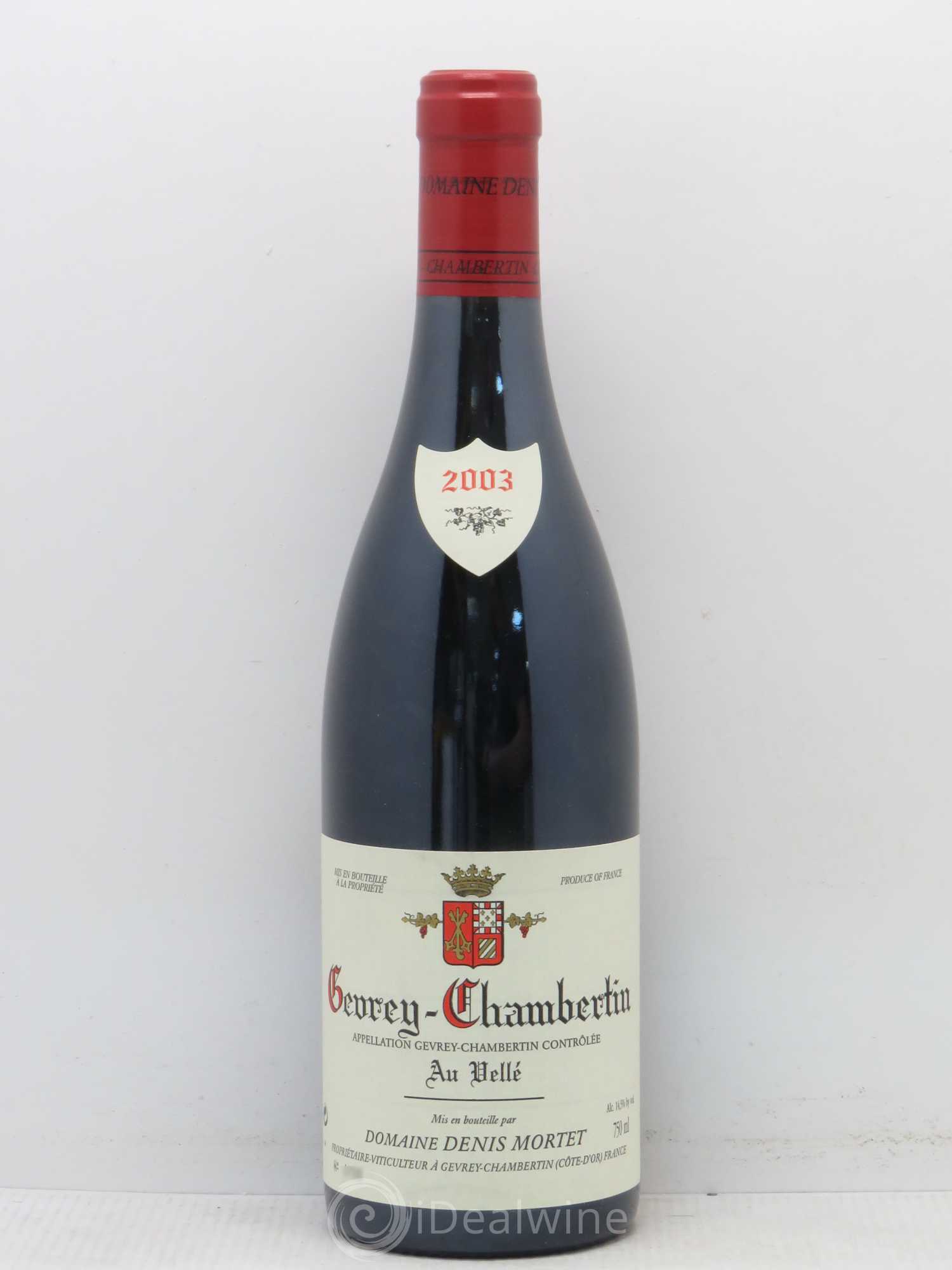 Gevrey-Chambertin Denis Mortet (Domaine) Au Vellé 2003 - Posten von 1 Flasche - 0