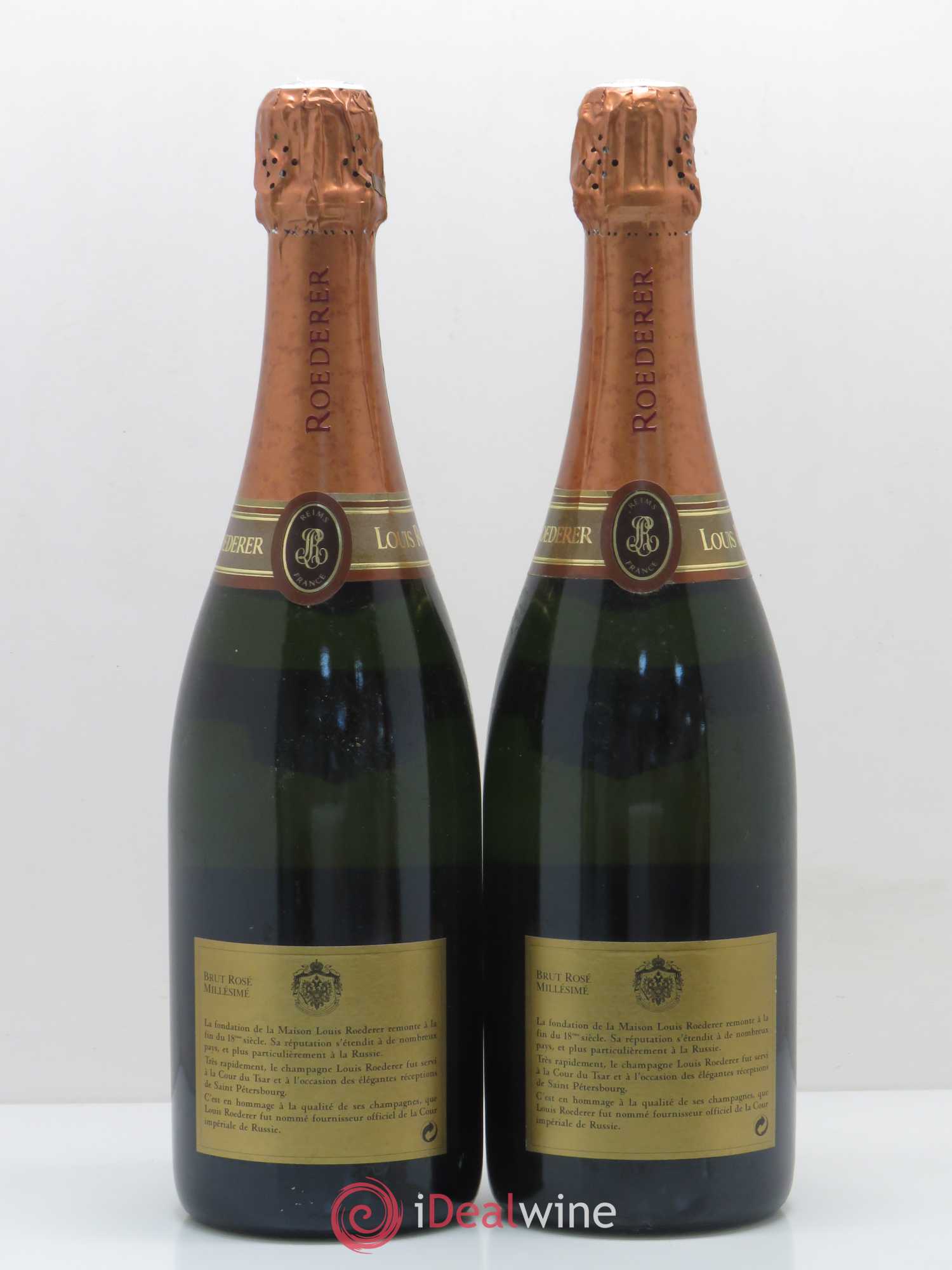 Rosé Brut Louis Roederer 1988 - Lot de 2 bouteilles - 1
