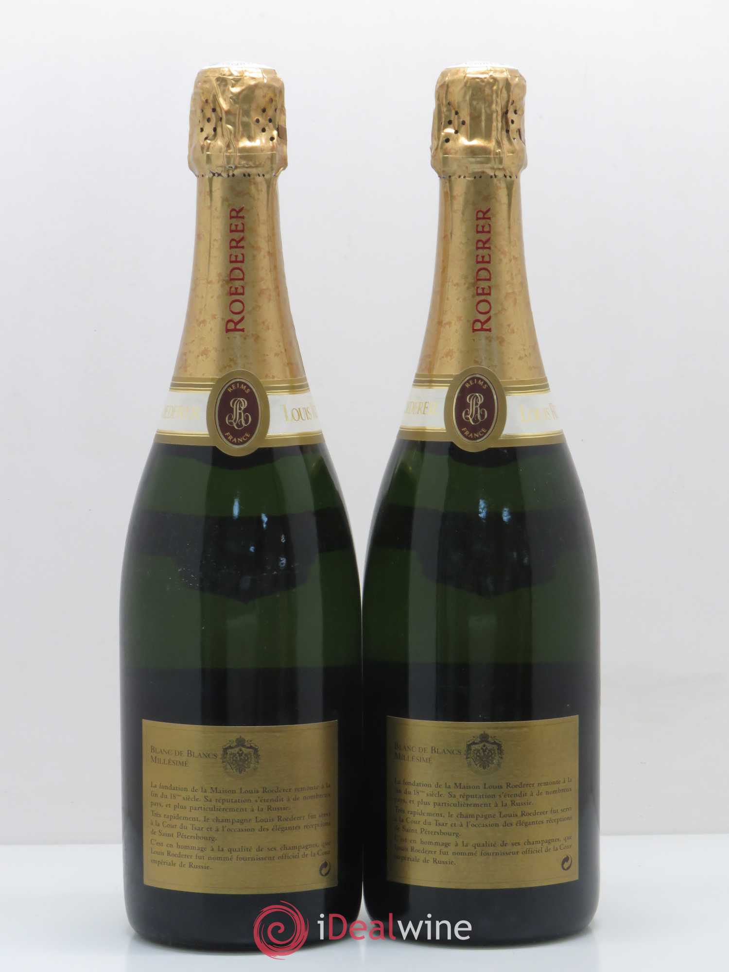 Blanc de Blancs Brut Louis Roederer 1988 - Lot de 2 bouteilles - 1