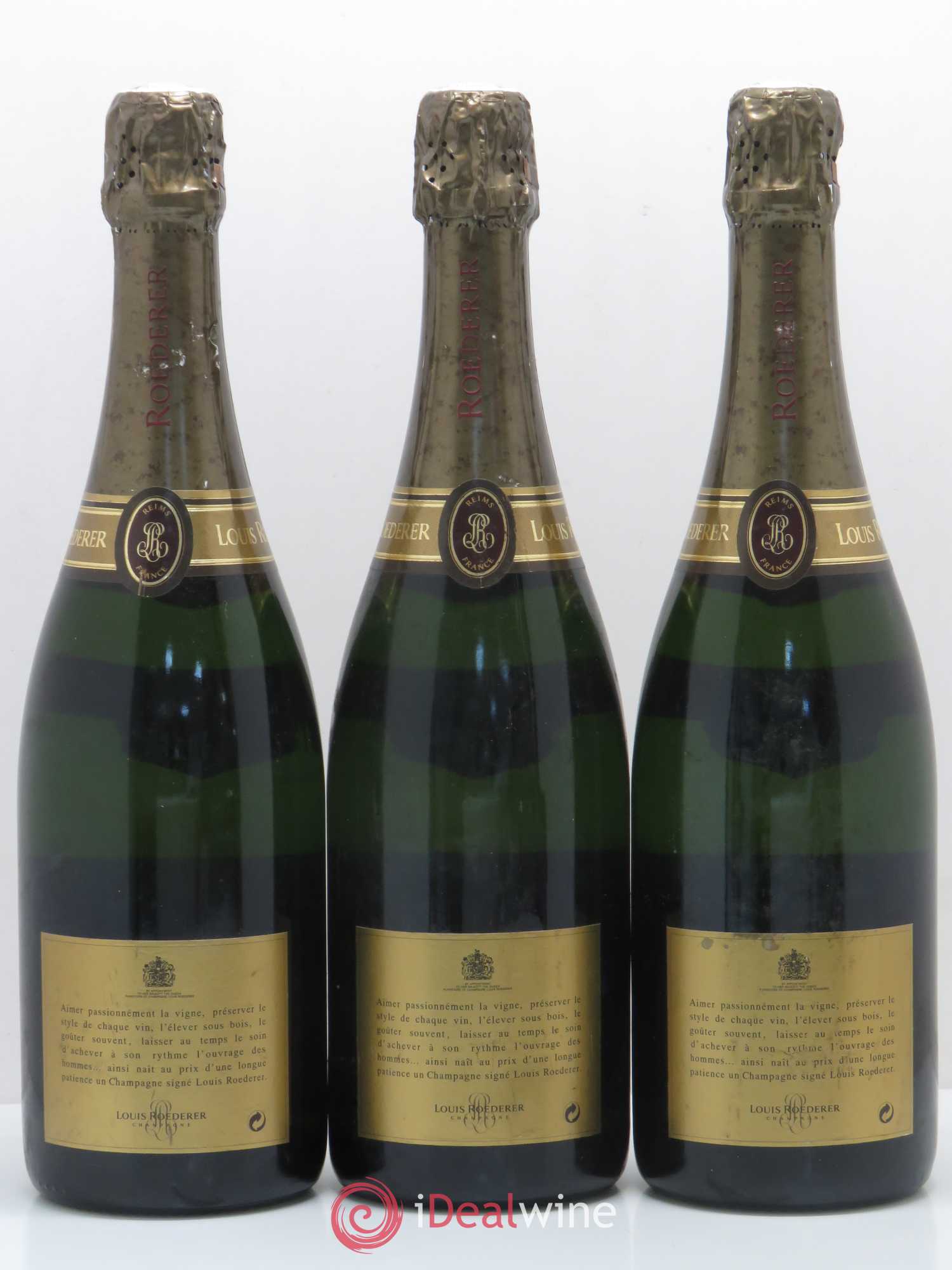 Millésimé Brut Louis Roederer 1994 - Lot de 3 bouteilles - 1