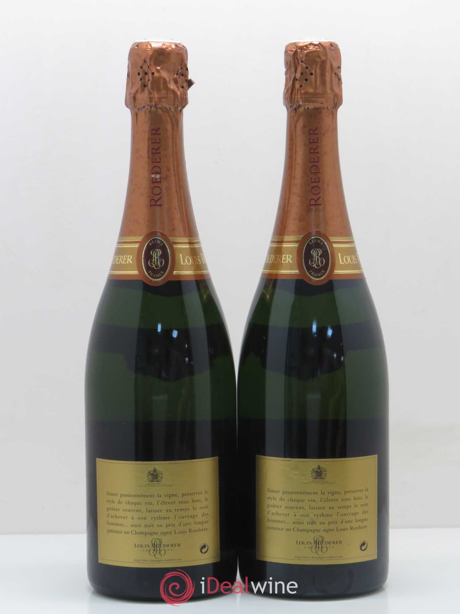 Rosé Brut Louis Roederer 1997 - Lot de 2 bouteilles - 1