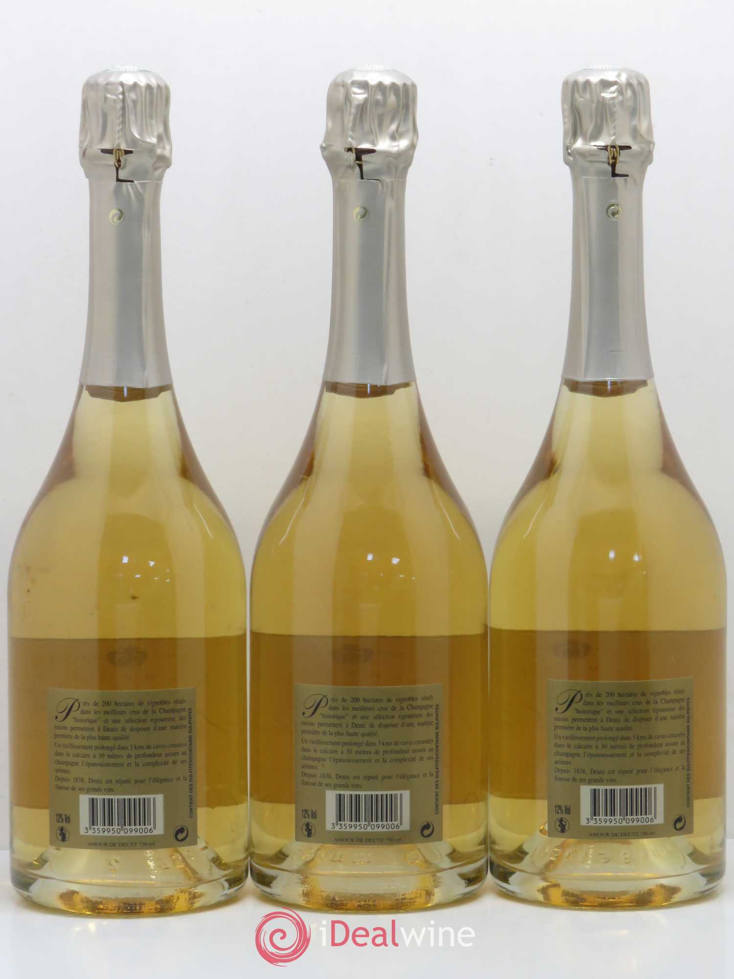 Amour de Deutz Brut Deutz 1999 - Lot de 3 bouteilles - 1