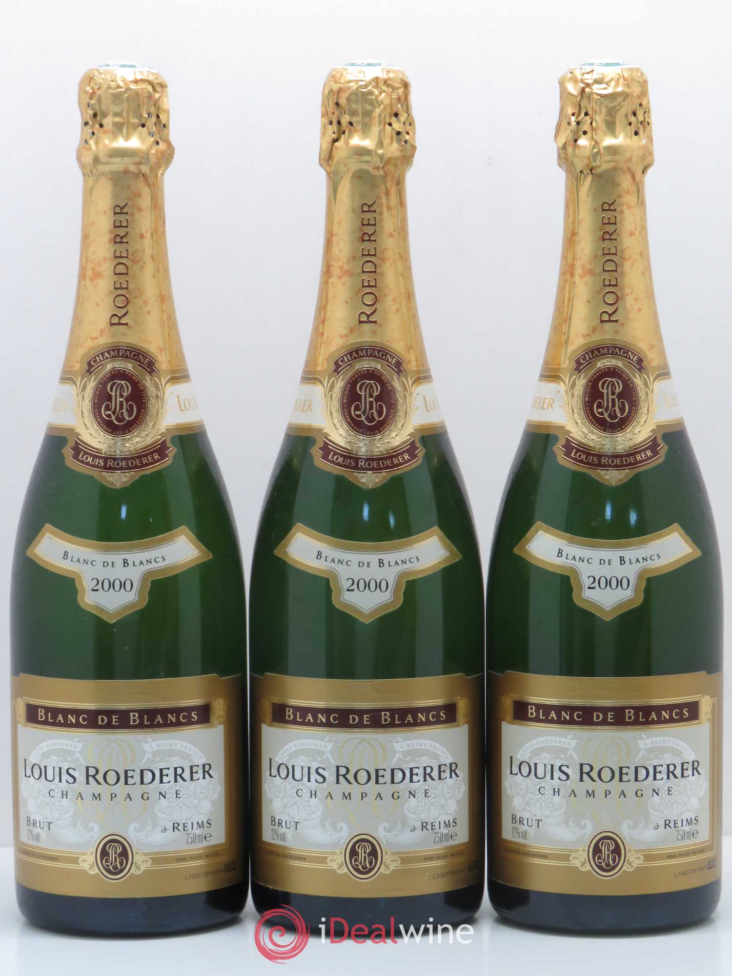 Blanc de Blancs Brut Louis Roederer 2000 - Lot de 3 bouteilles - 0