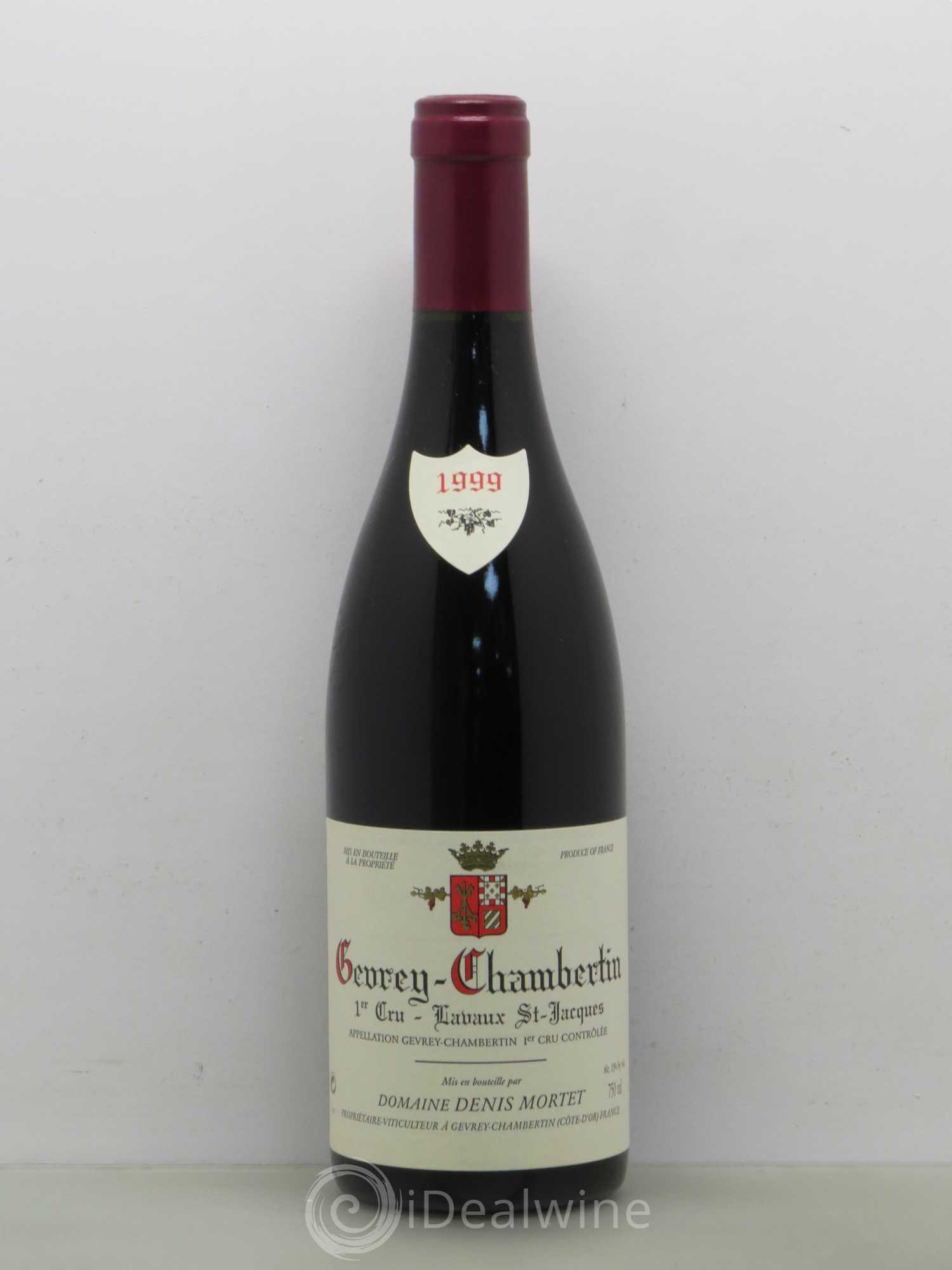 Gevrey-Chambertin 1er Cru Lavaux Saint Jacques Denis Mortet (Domaine) 1999 - Lot de 1 bouteille - 0