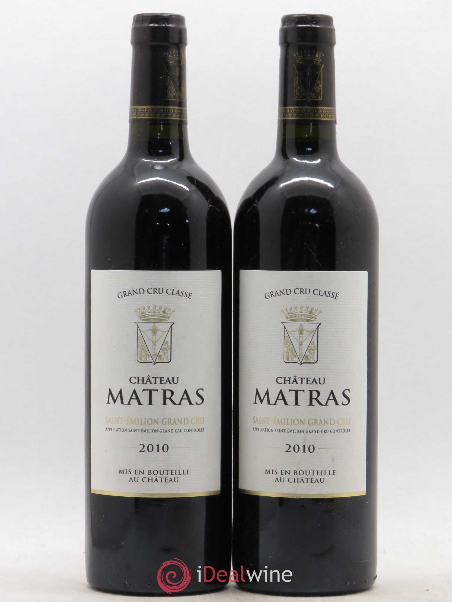 Château Matras 2010 - Lot de 2 bouteilles - 0