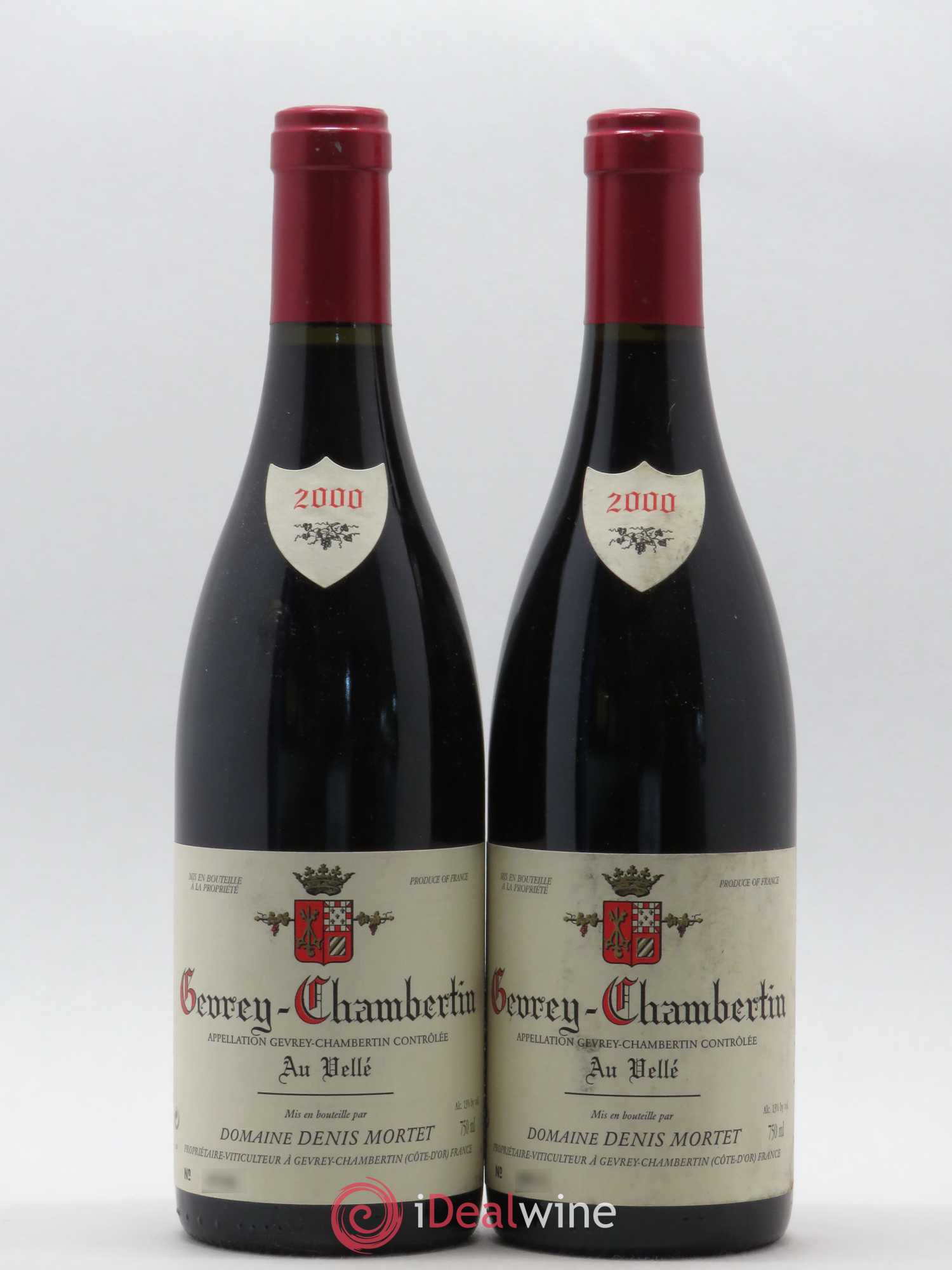 Gevrey-Chambertin Au Vellé Denis Mortet (Domaine) 2000 - Lot de 2 bouteilles - 0