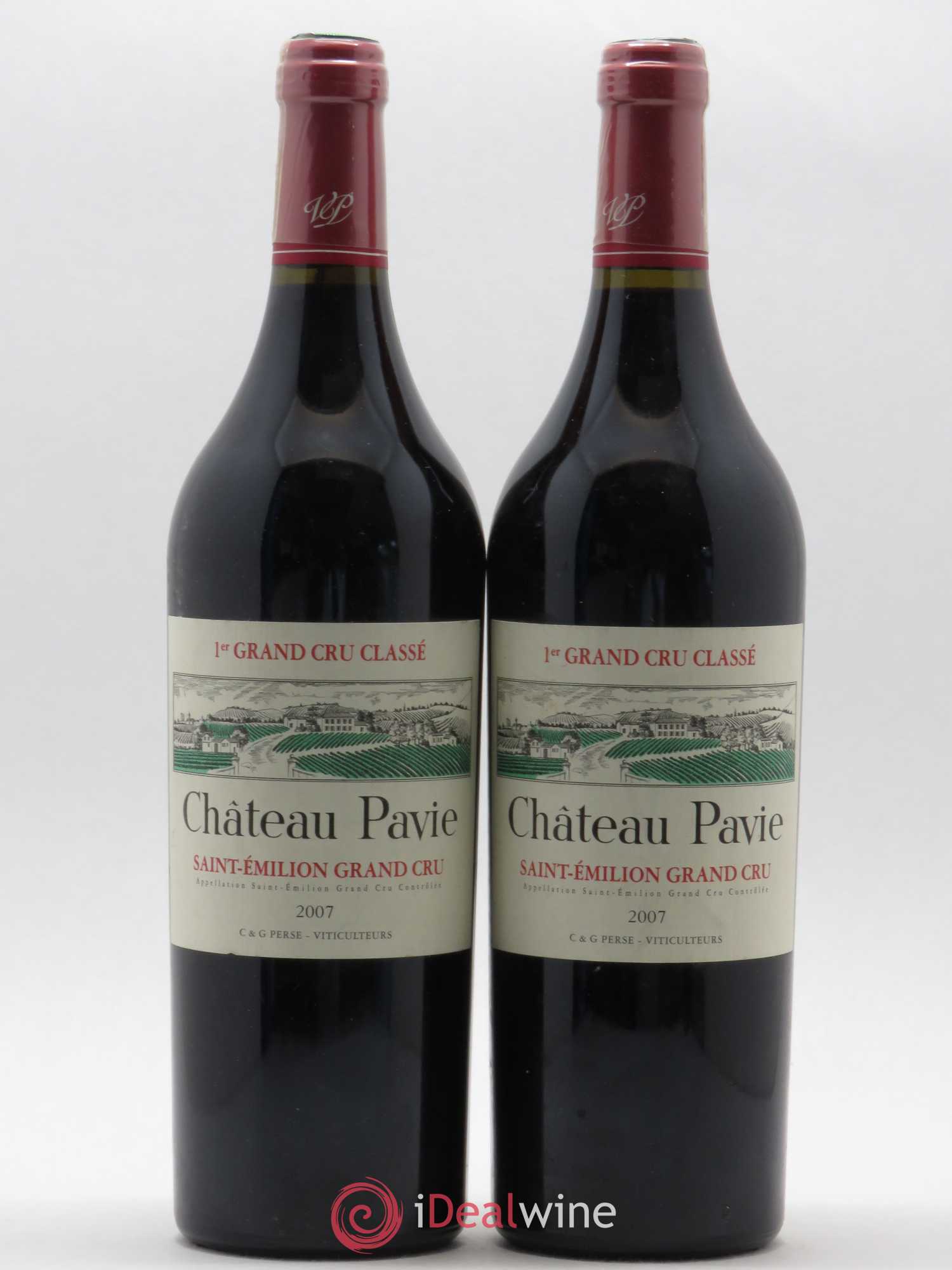 Château Pavie 1er Grand Cru Classé A 2007 - Lot de 2 bouteilles - 0