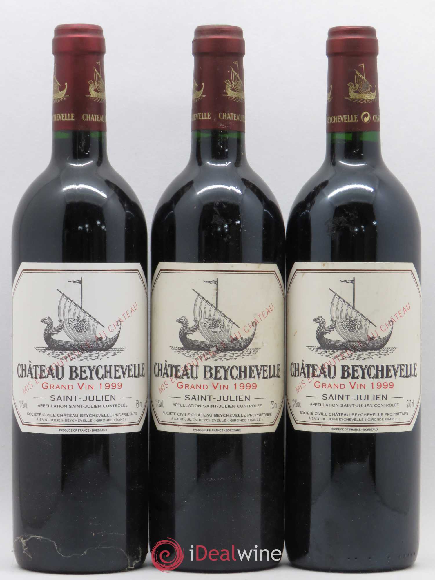 Château Beychevelle 4ème Grand Cru Classé 1999 - Lot de 6 bouteilles - 1