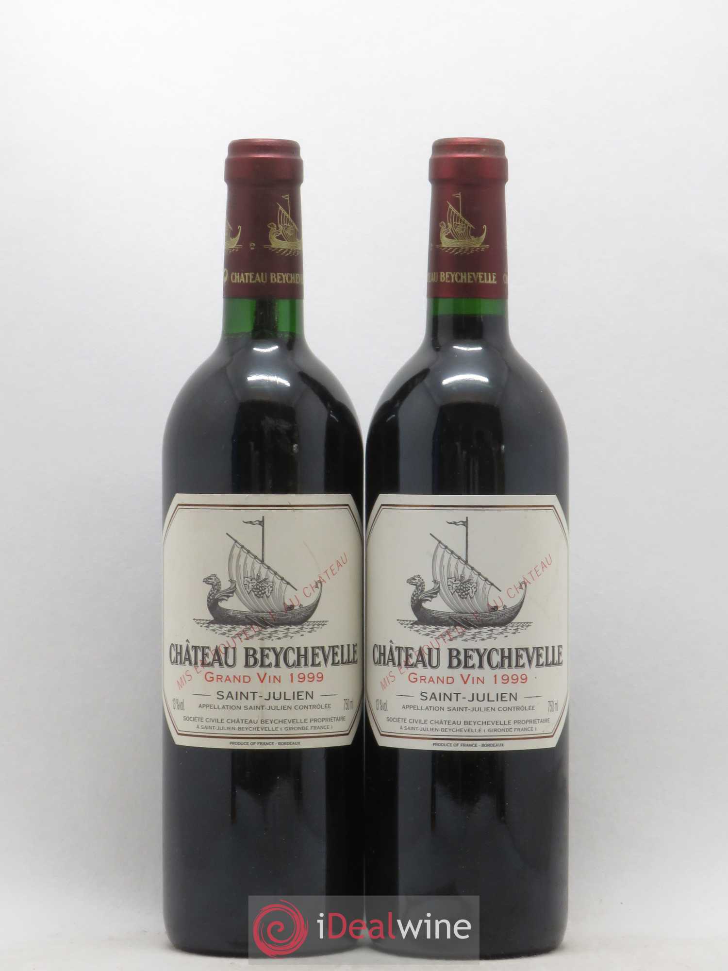 Château Beychevelle 4ème Grand Cru Classé 1999 - Lot de 2 bouteilles - 0
